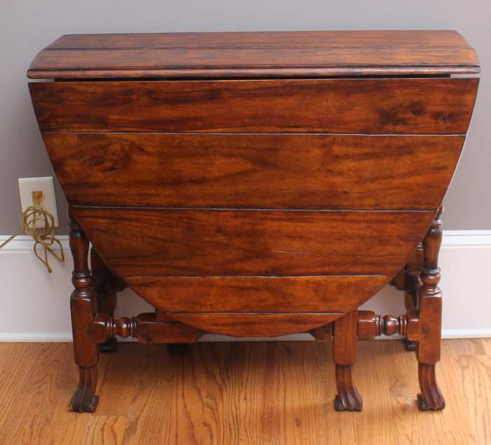 William and Mary Oak Drop Leaf Table