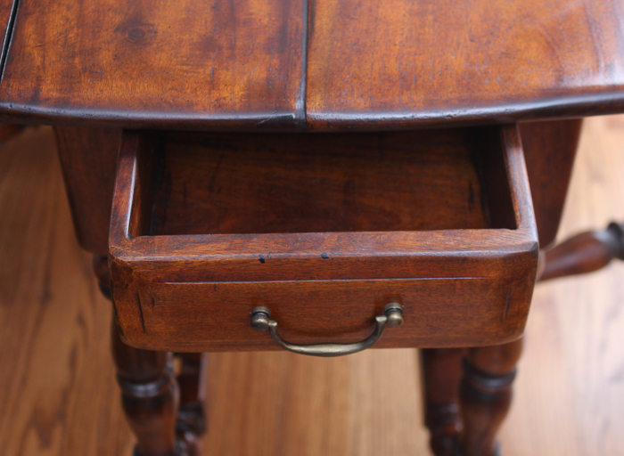 William and Mary Oak Drop Leaf Table