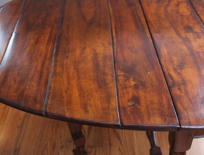 William and Mary Oak Drop Leaf Table
