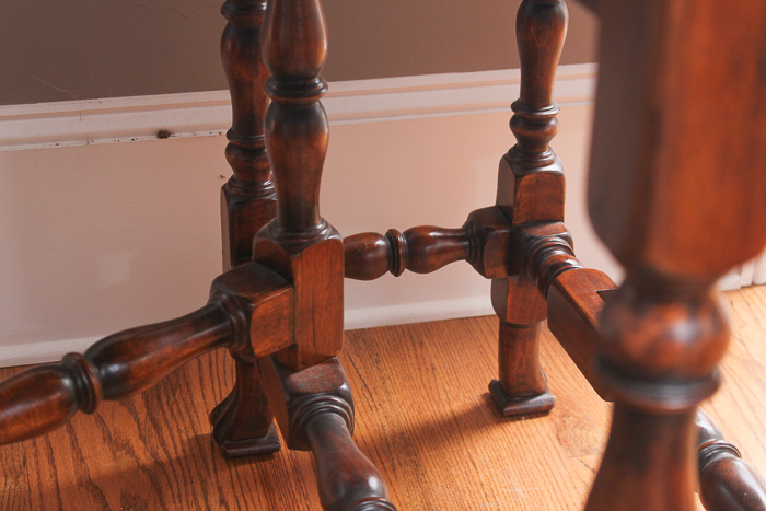 William and Mary Oak Drop Leaf Table