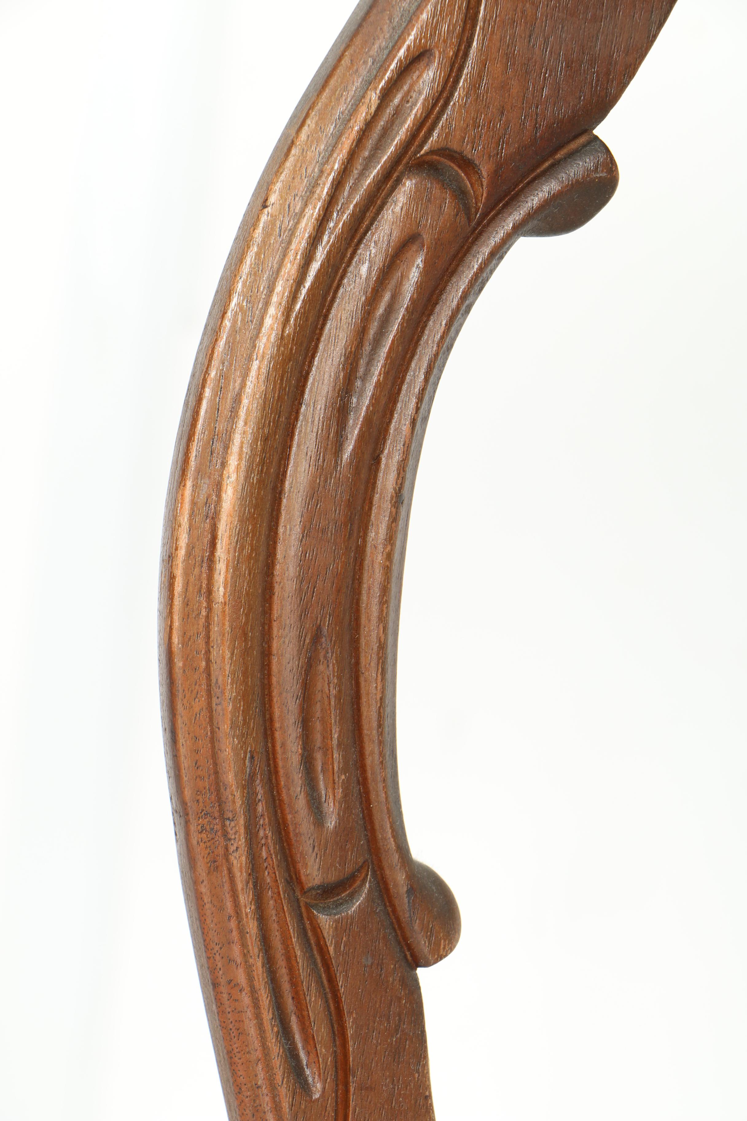 Vintage Provincial Louis XV Style Stand With Marquetry Top