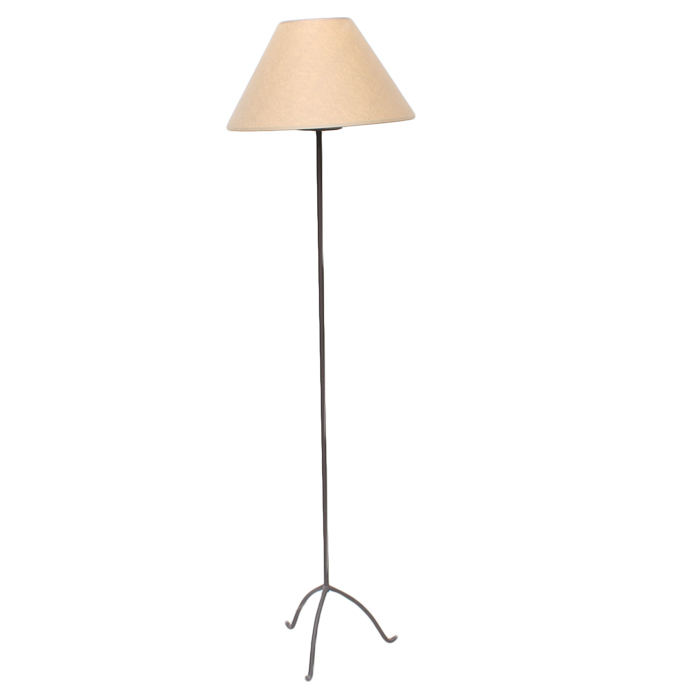 Black Cast Metal Floor Lamp