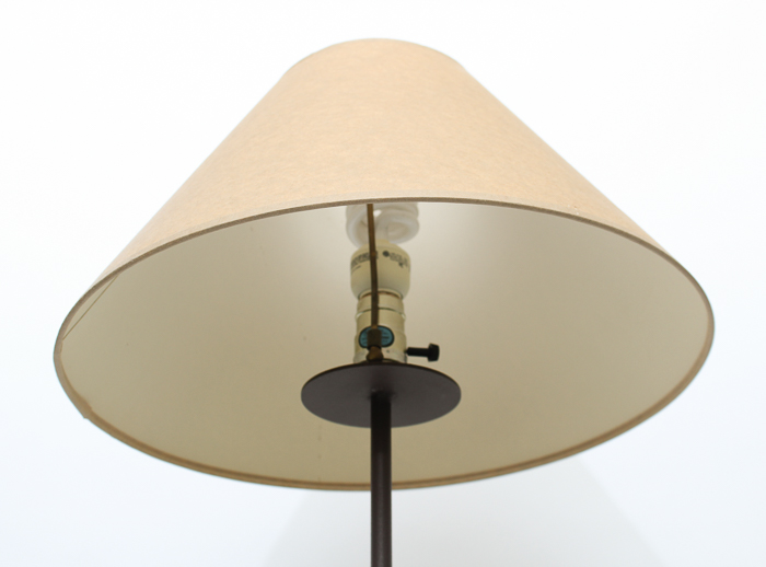 Black Cast Metal Floor Lamp