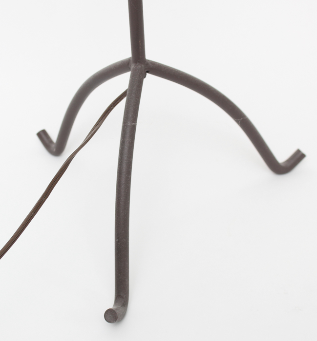 Black Cast Metal Floor Lamp