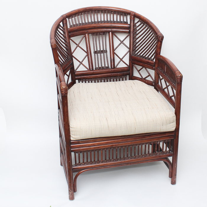 Bamboo Barrel Back Armchair