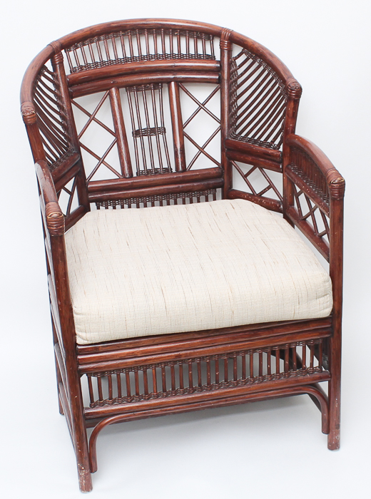 Bamboo Barrel Back Armchair