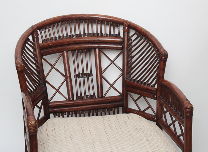 Bamboo Barrel Back Armchair