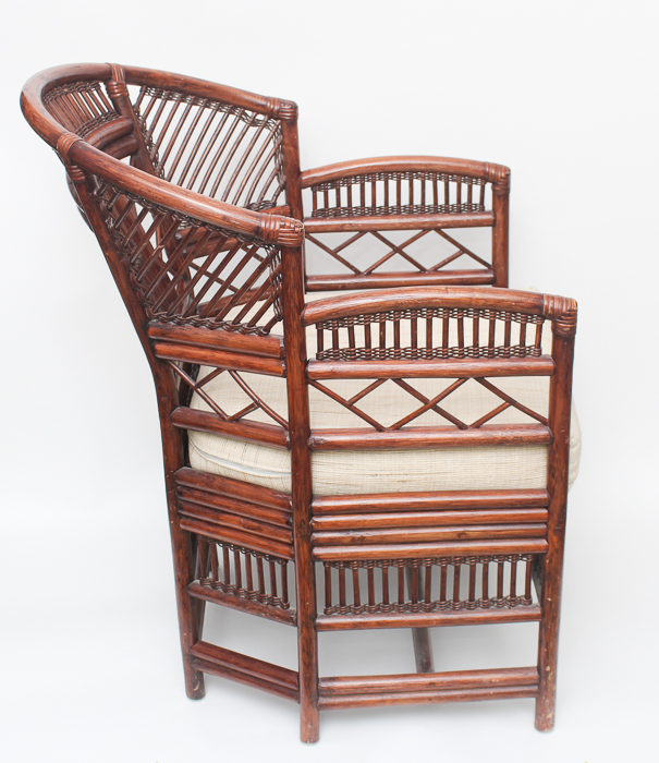 Bamboo Barrel Back Armchair