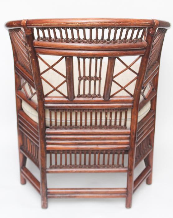 Bamboo Barrel Back Armchair