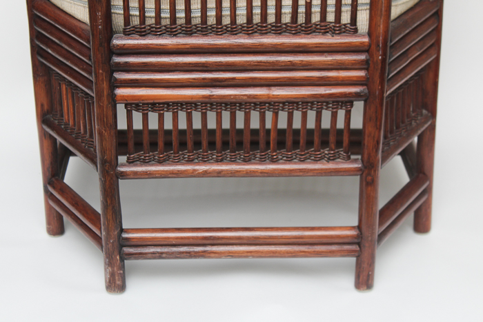 Bamboo Barrel Back Armchair