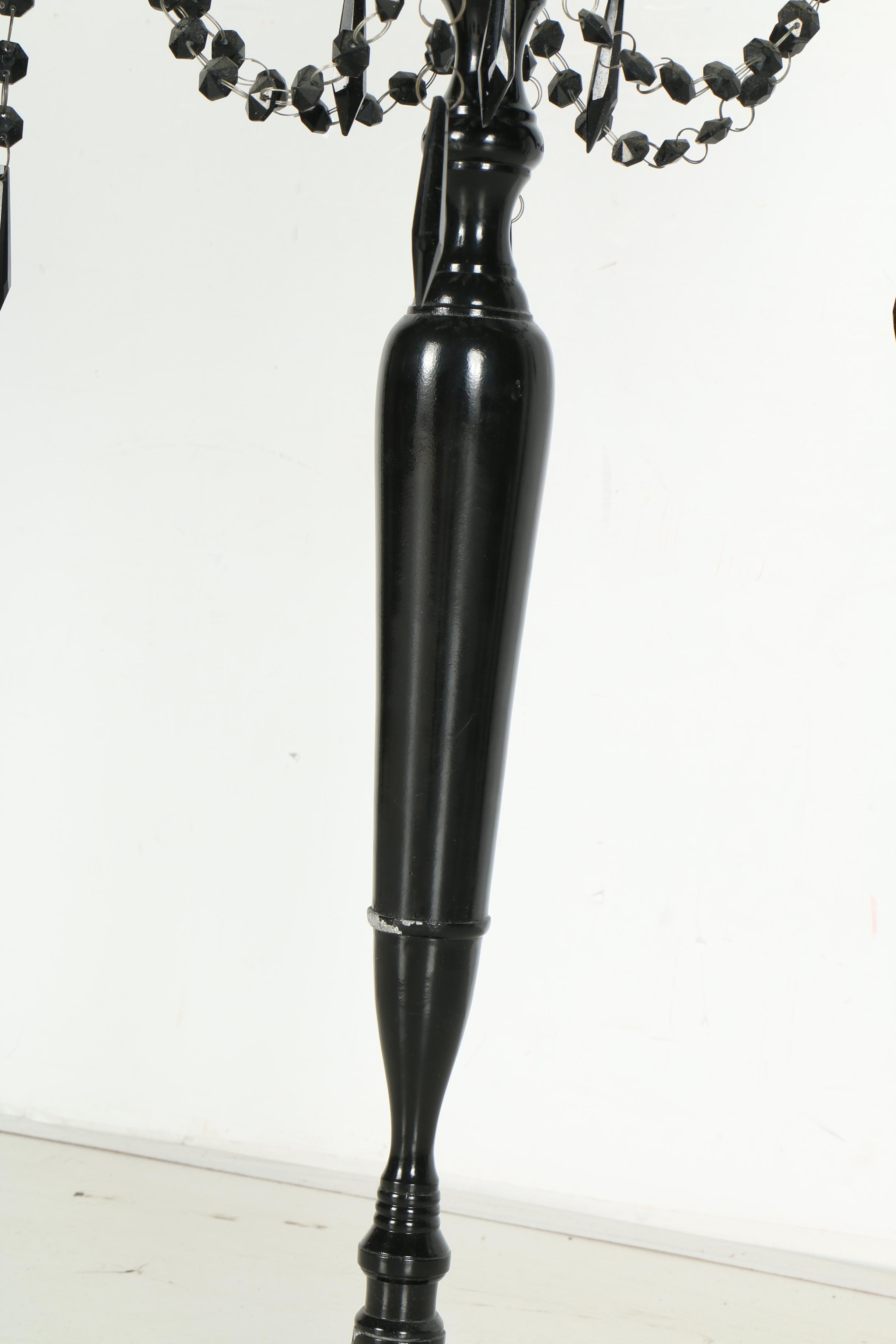 Candelabra with Globe Shades