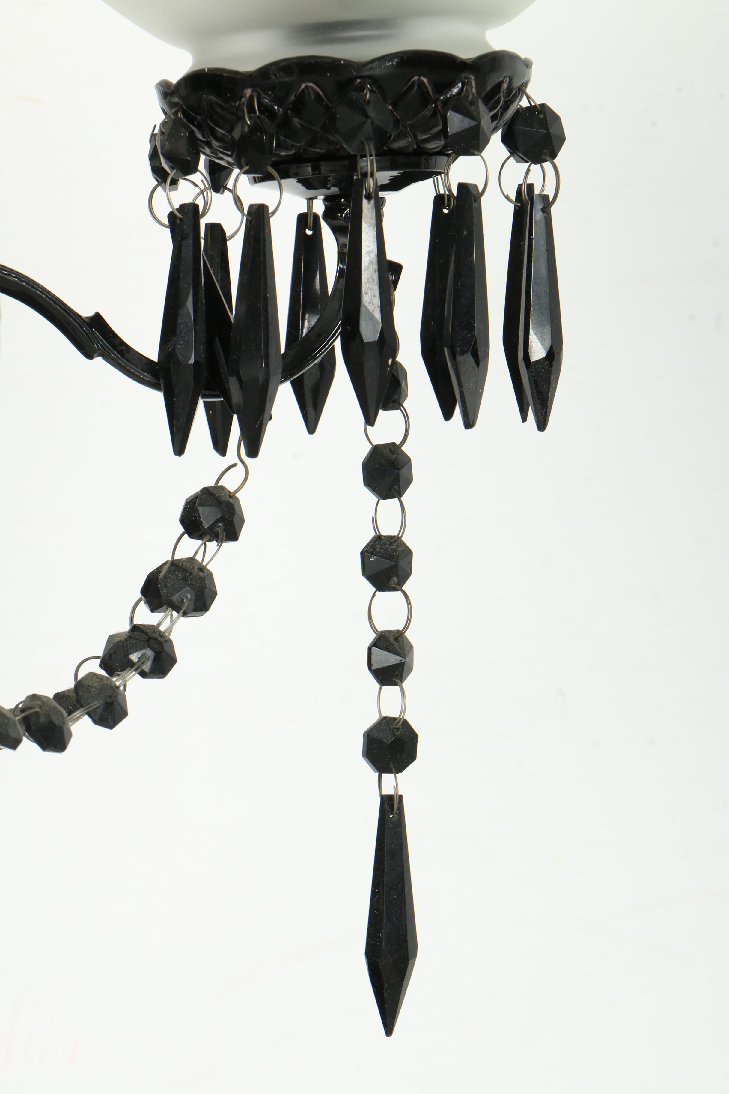 Candelabra with Globe Shades