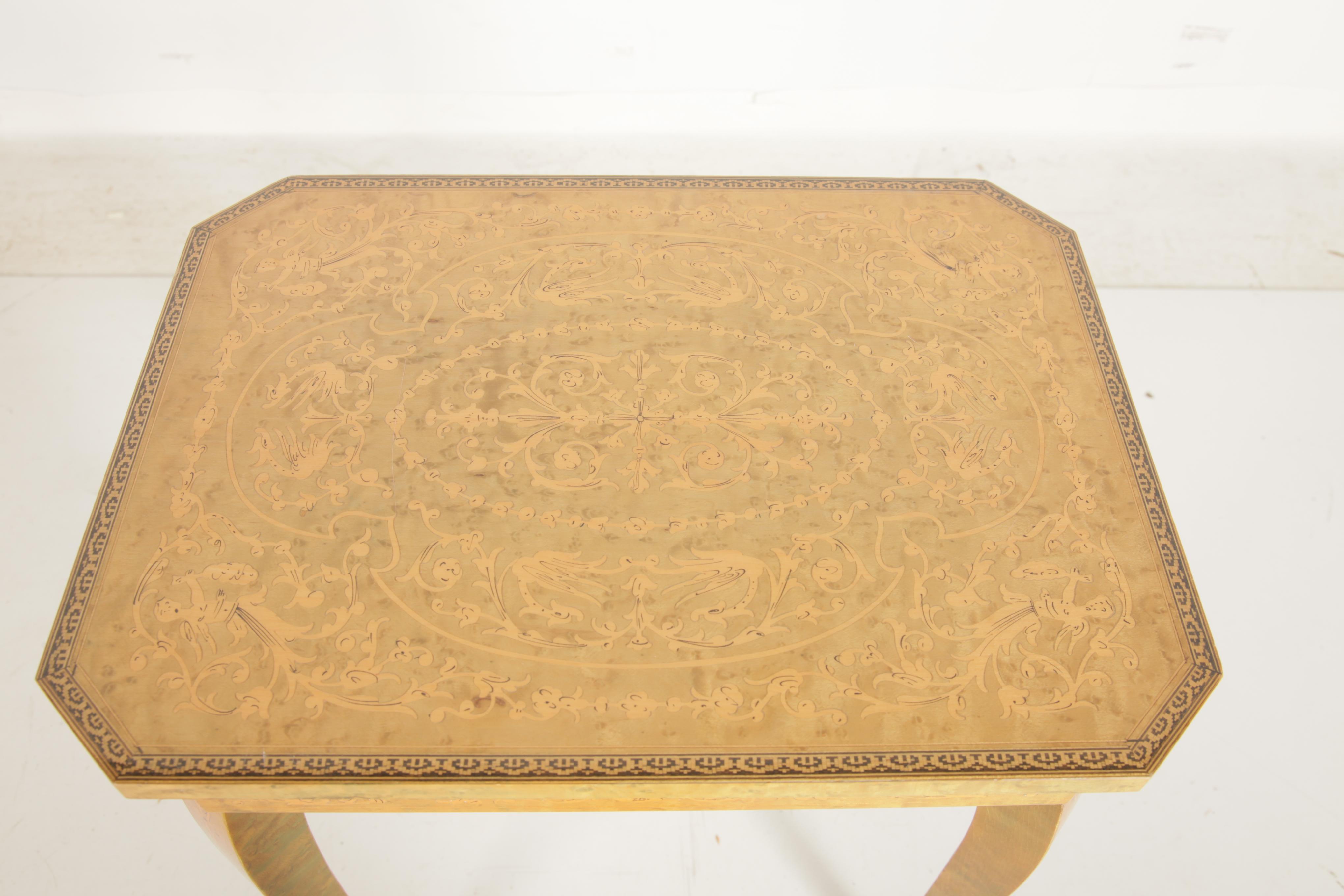 Vintage Music Box Table by Reuge