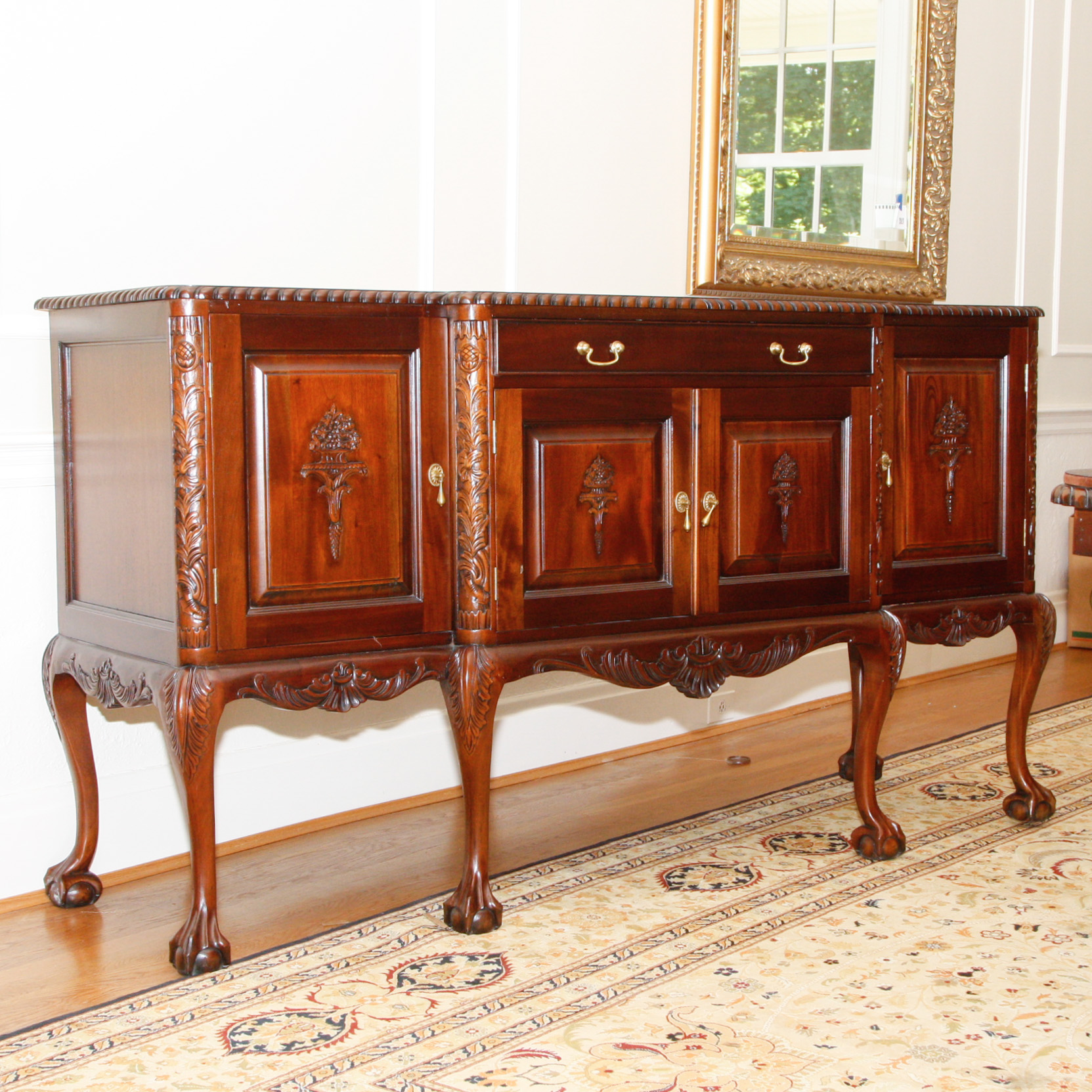 Mahogany Breakfront Sideboard