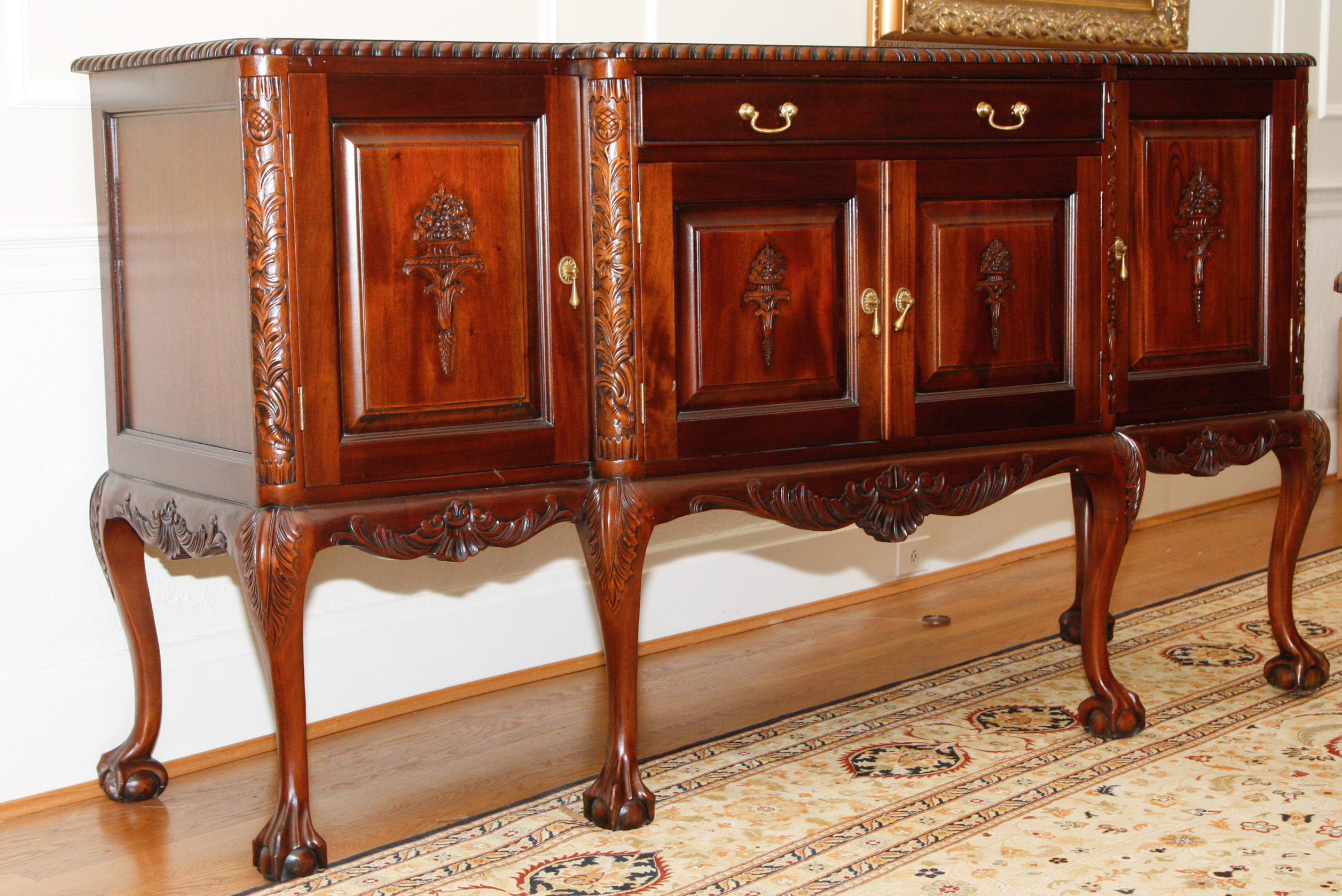 Mahogany Breakfront Sideboard