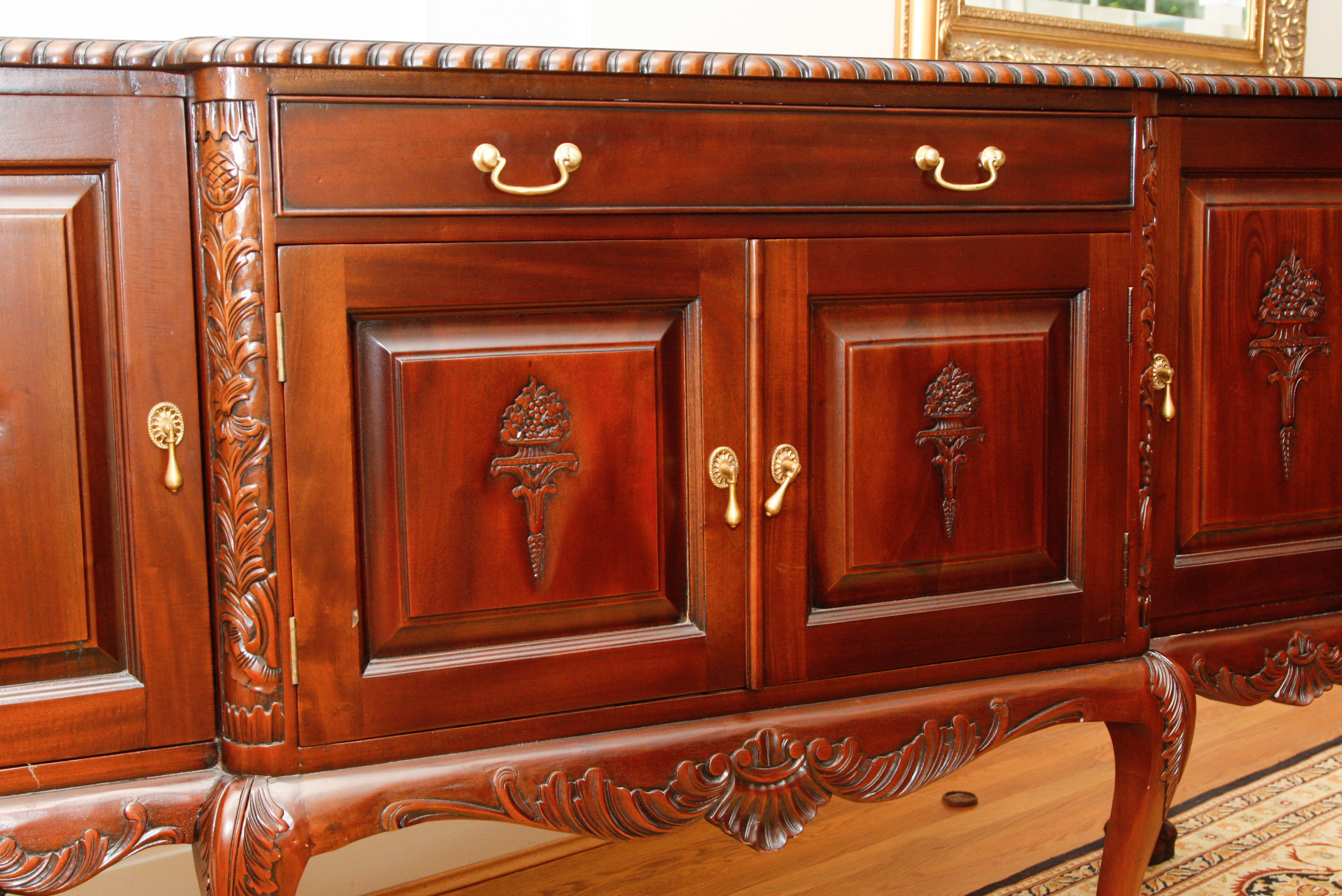 Mahogany Breakfront Sideboard