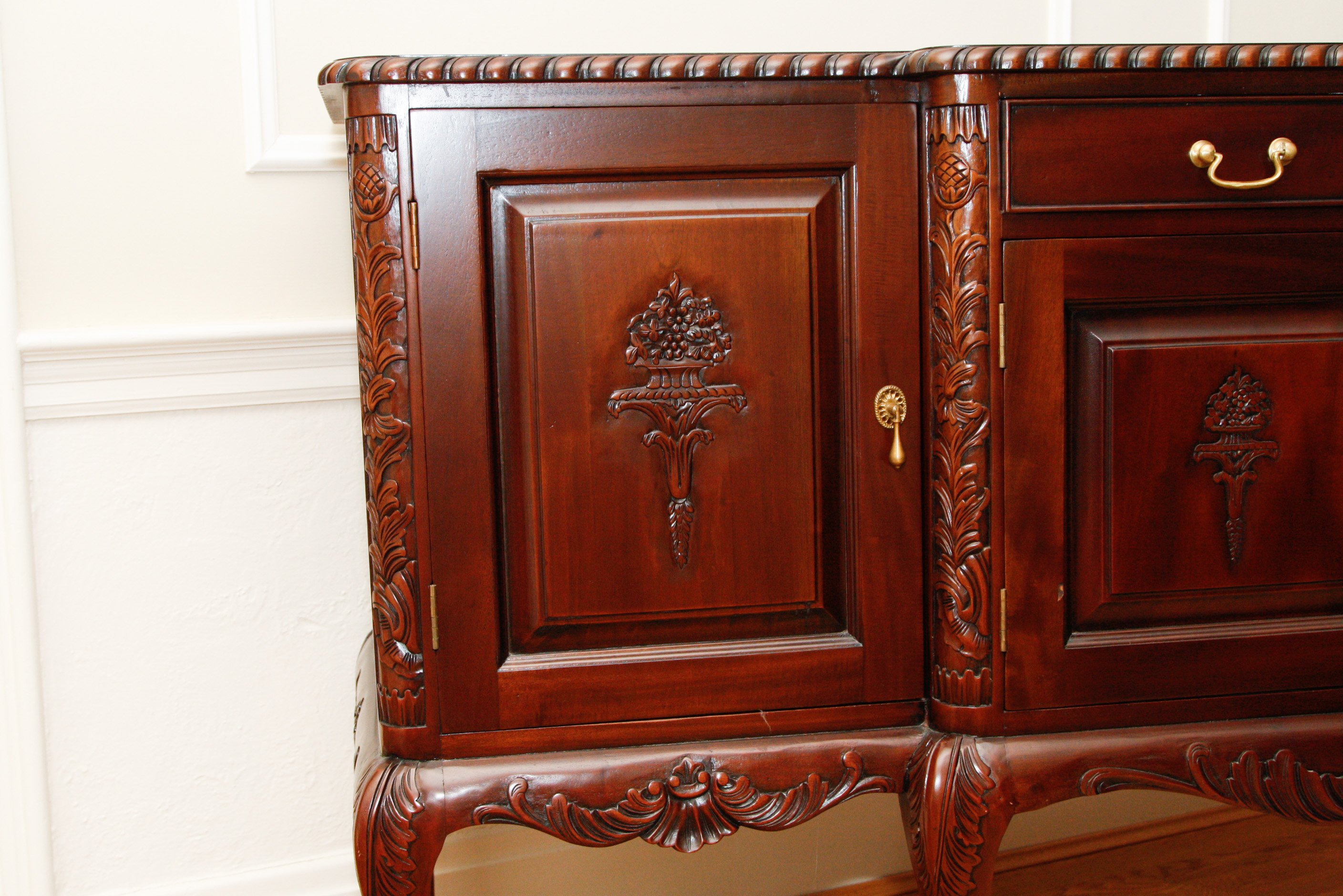 Mahogany Breakfront Sideboard