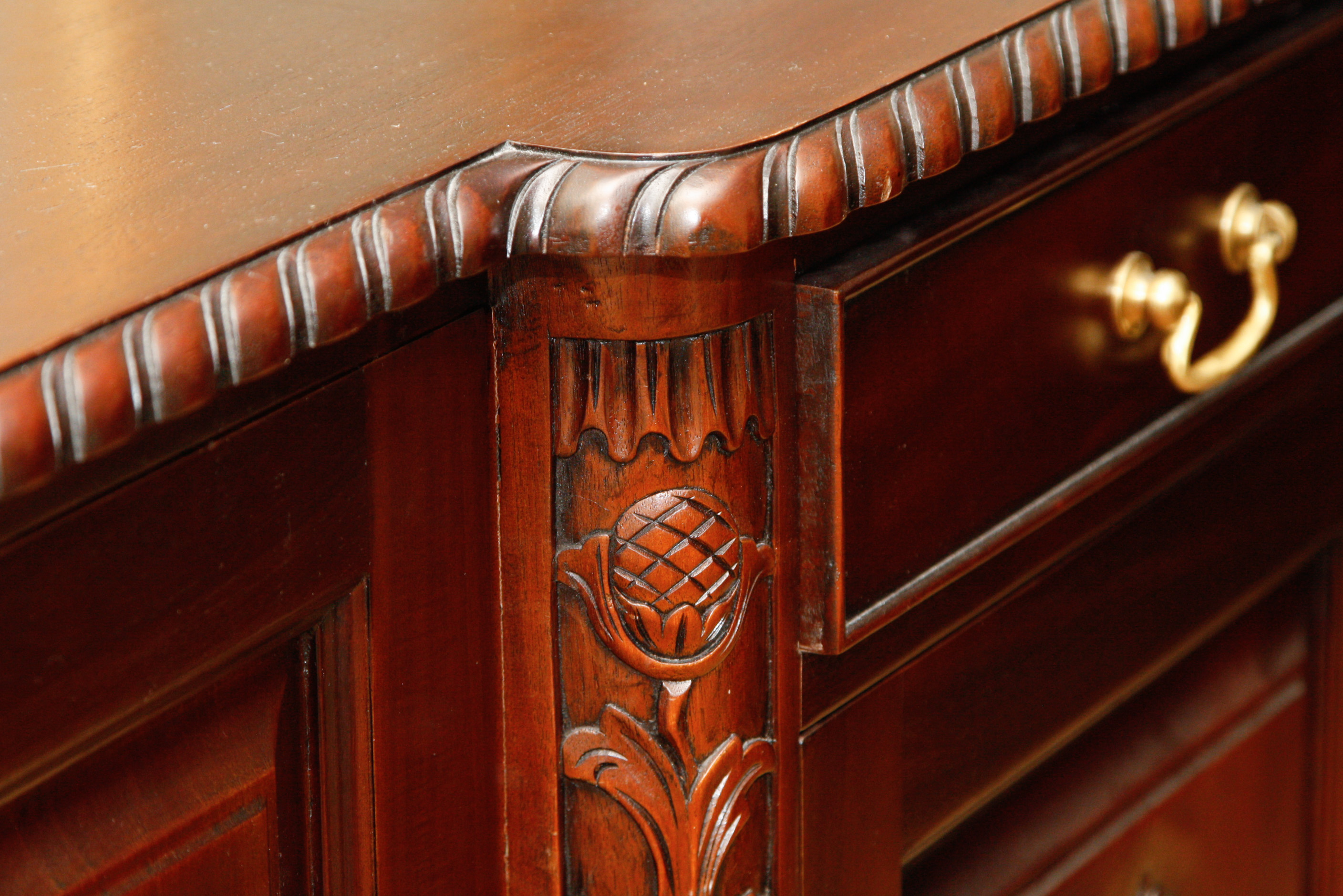 Mahogany Breakfront Sideboard
