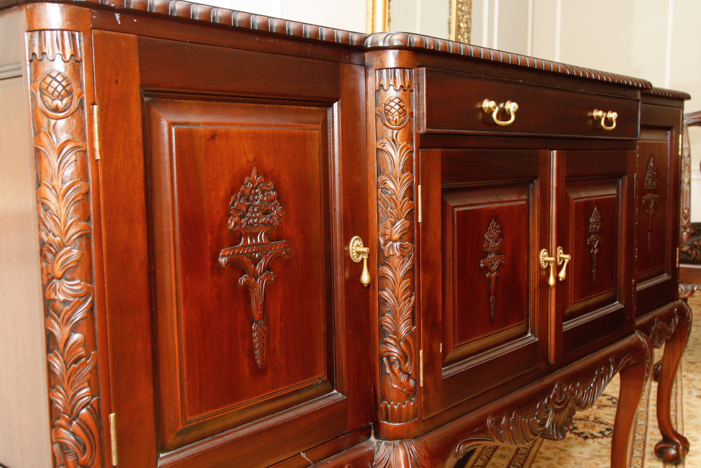 Mahogany Breakfront Sideboard