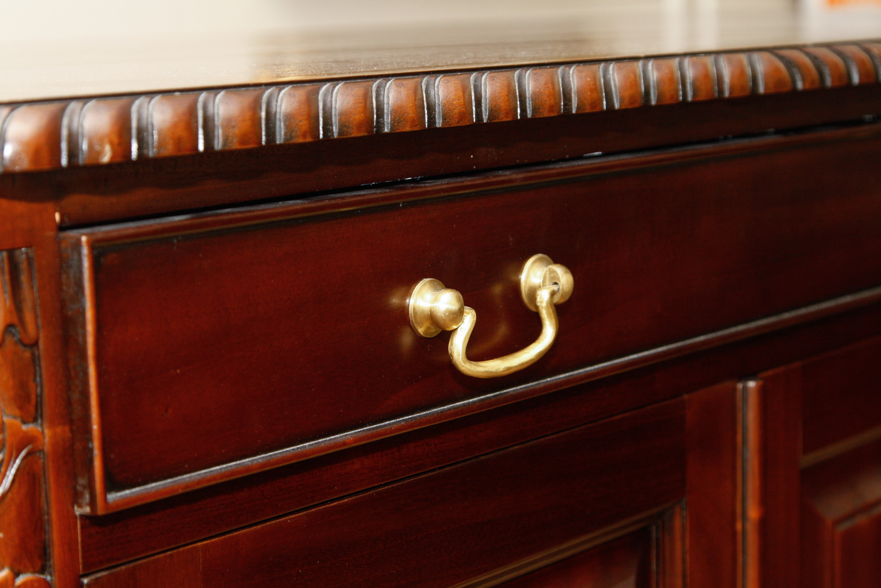Mahogany Breakfront Sideboard