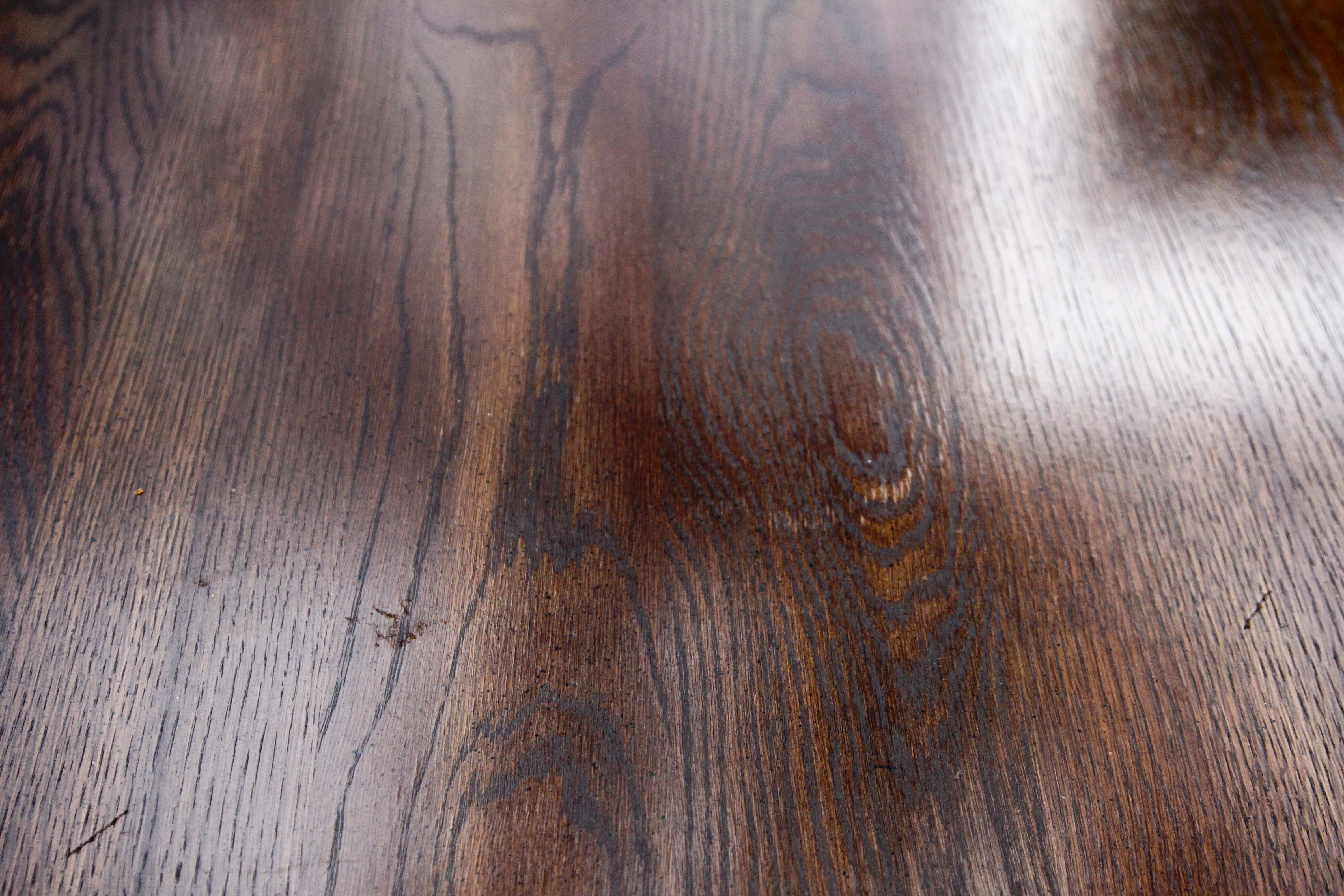 Vintage Trestle Table and Four Ladderback Chairs.