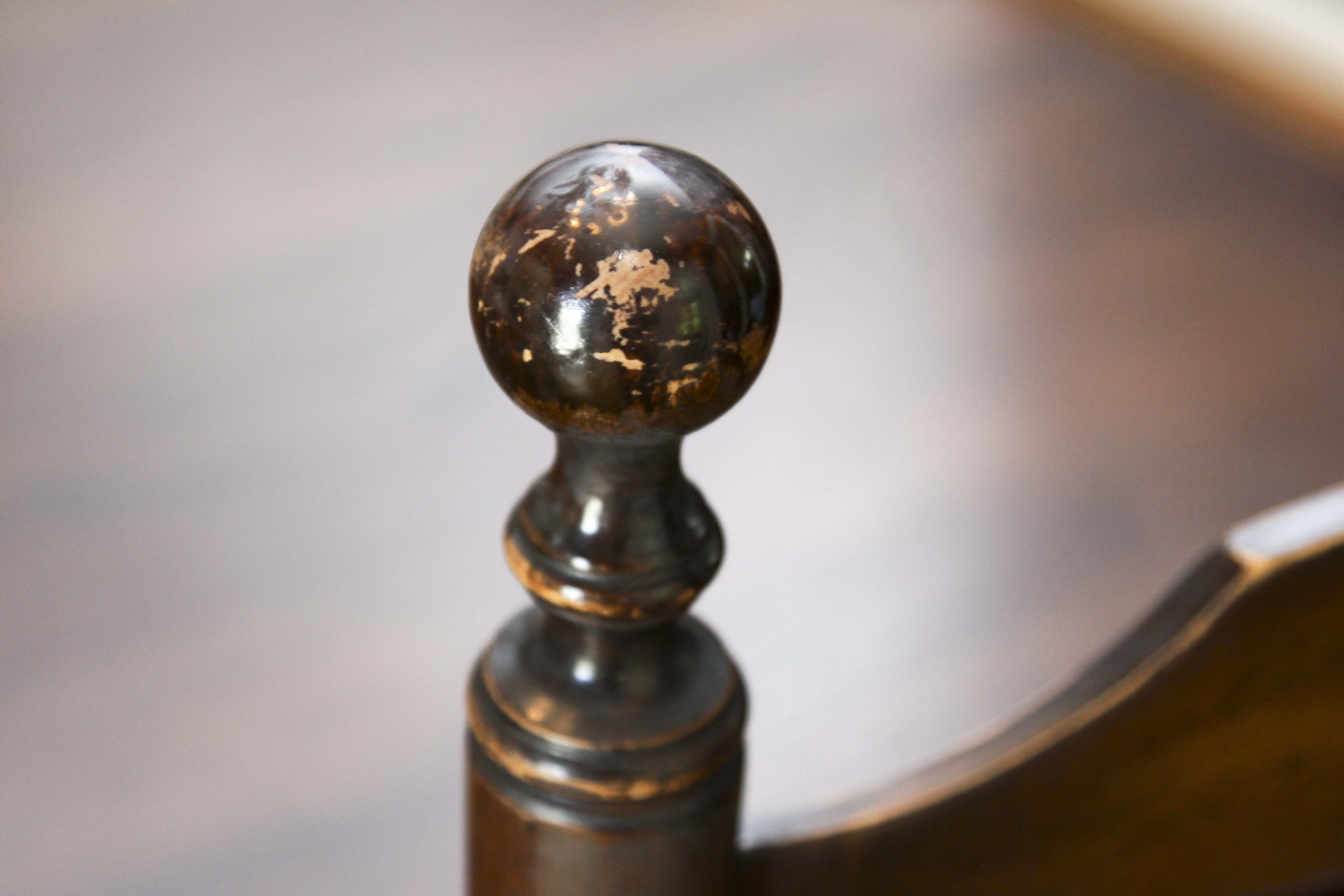 Vintage Trestle Table and Four Ladderback Chairs.