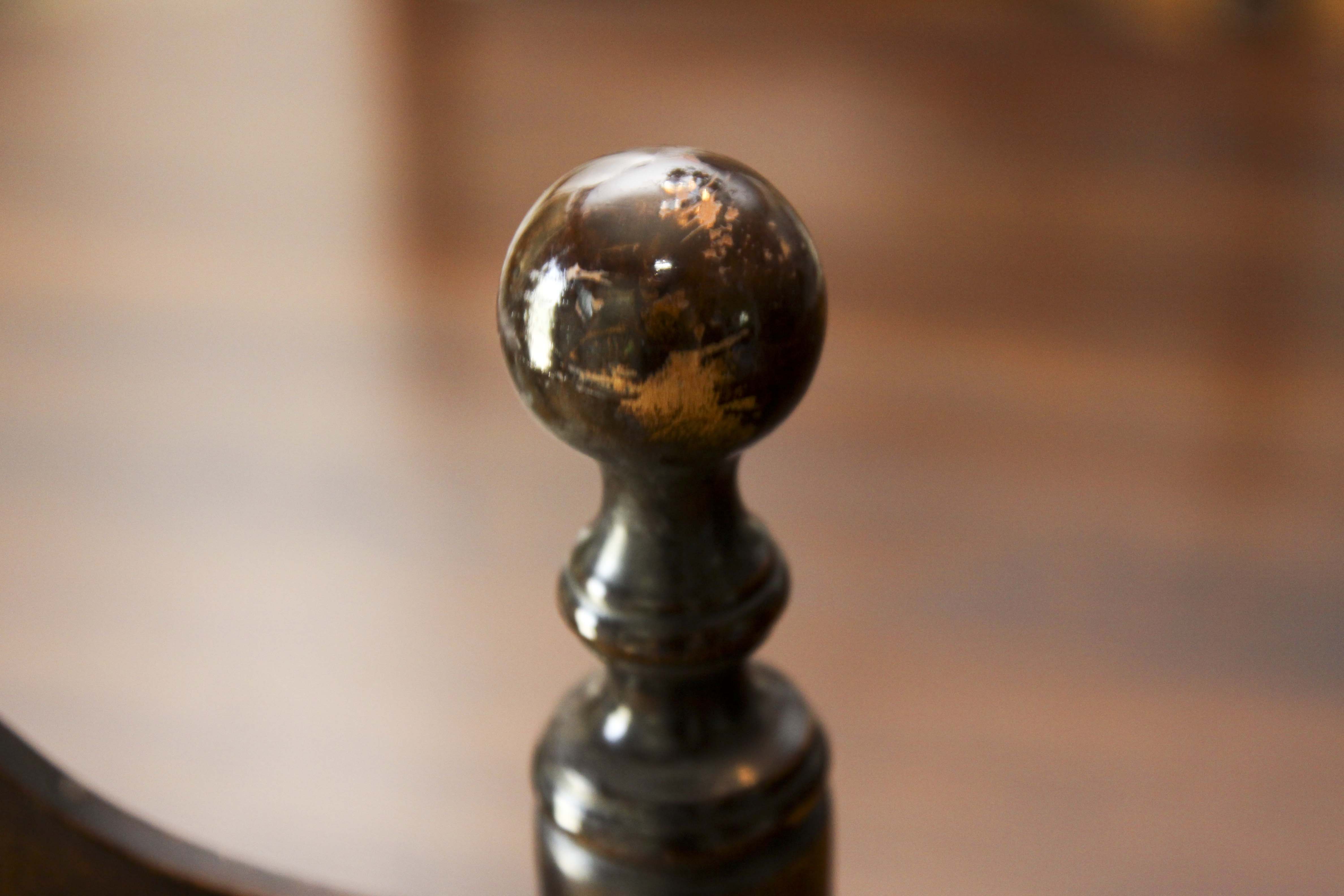 Vintage Trestle Table and Four Ladderback Chairs.