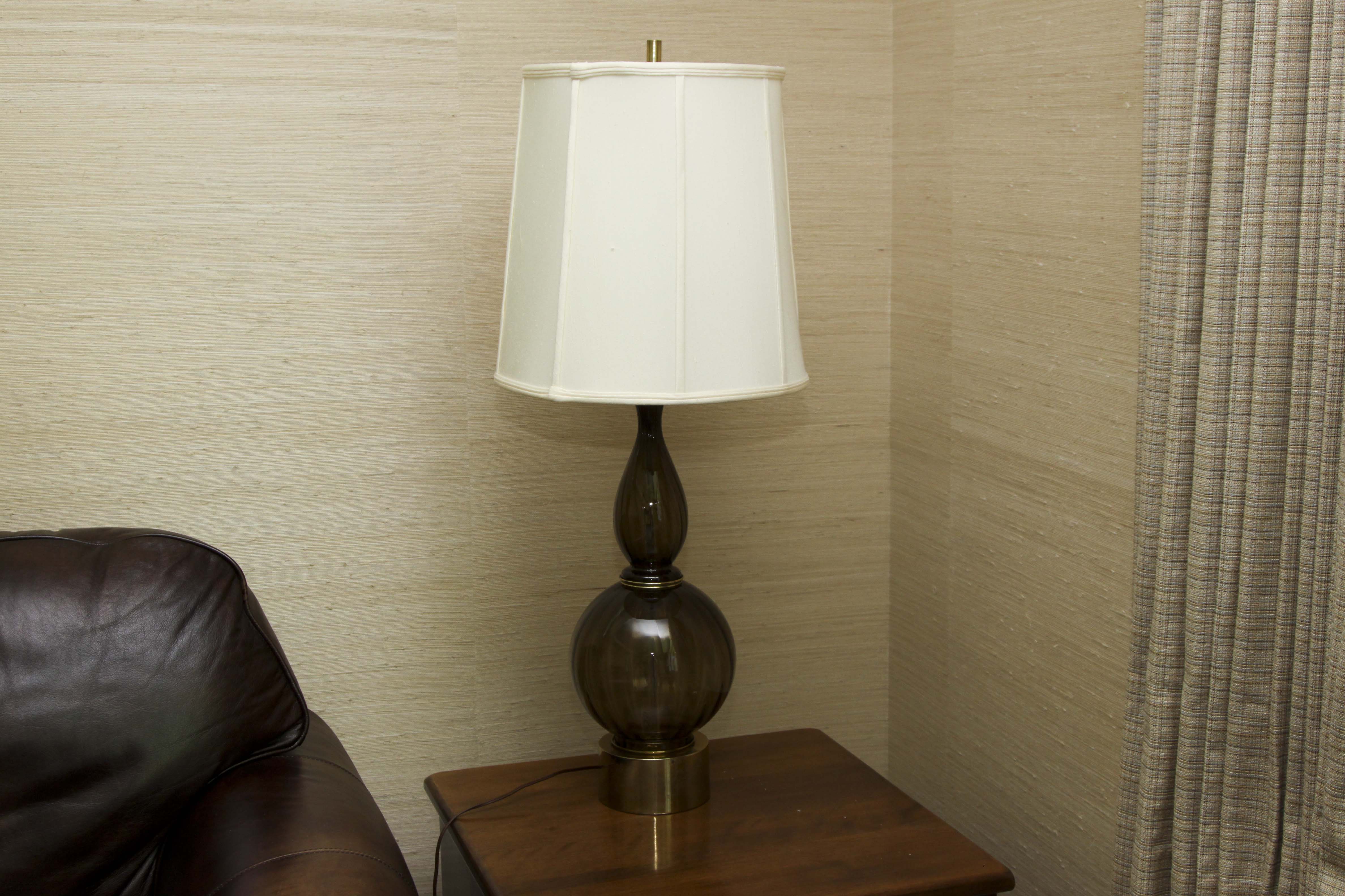 Mid-Century Glass Lamp