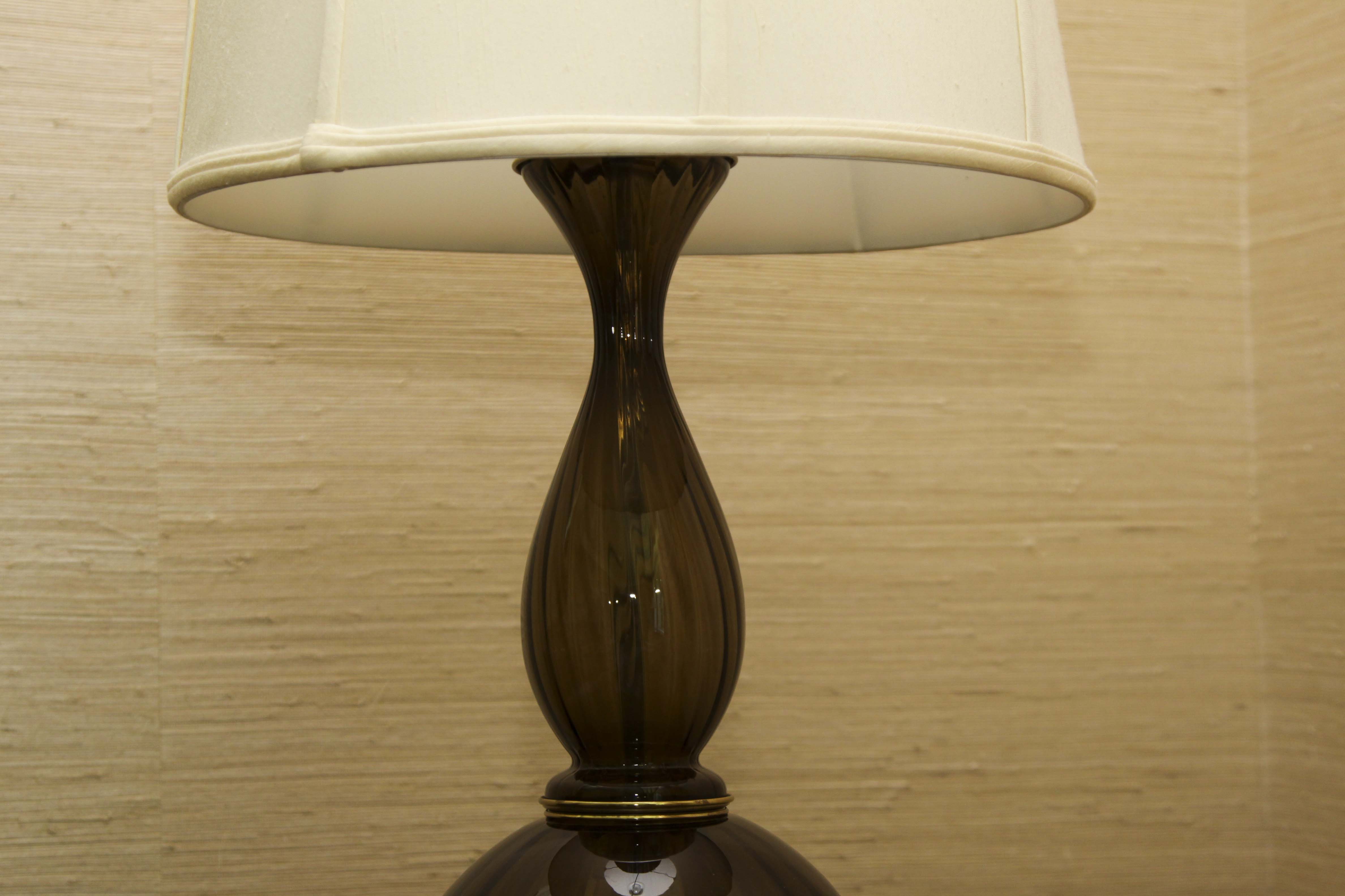 Mid-Century Glass Lamp