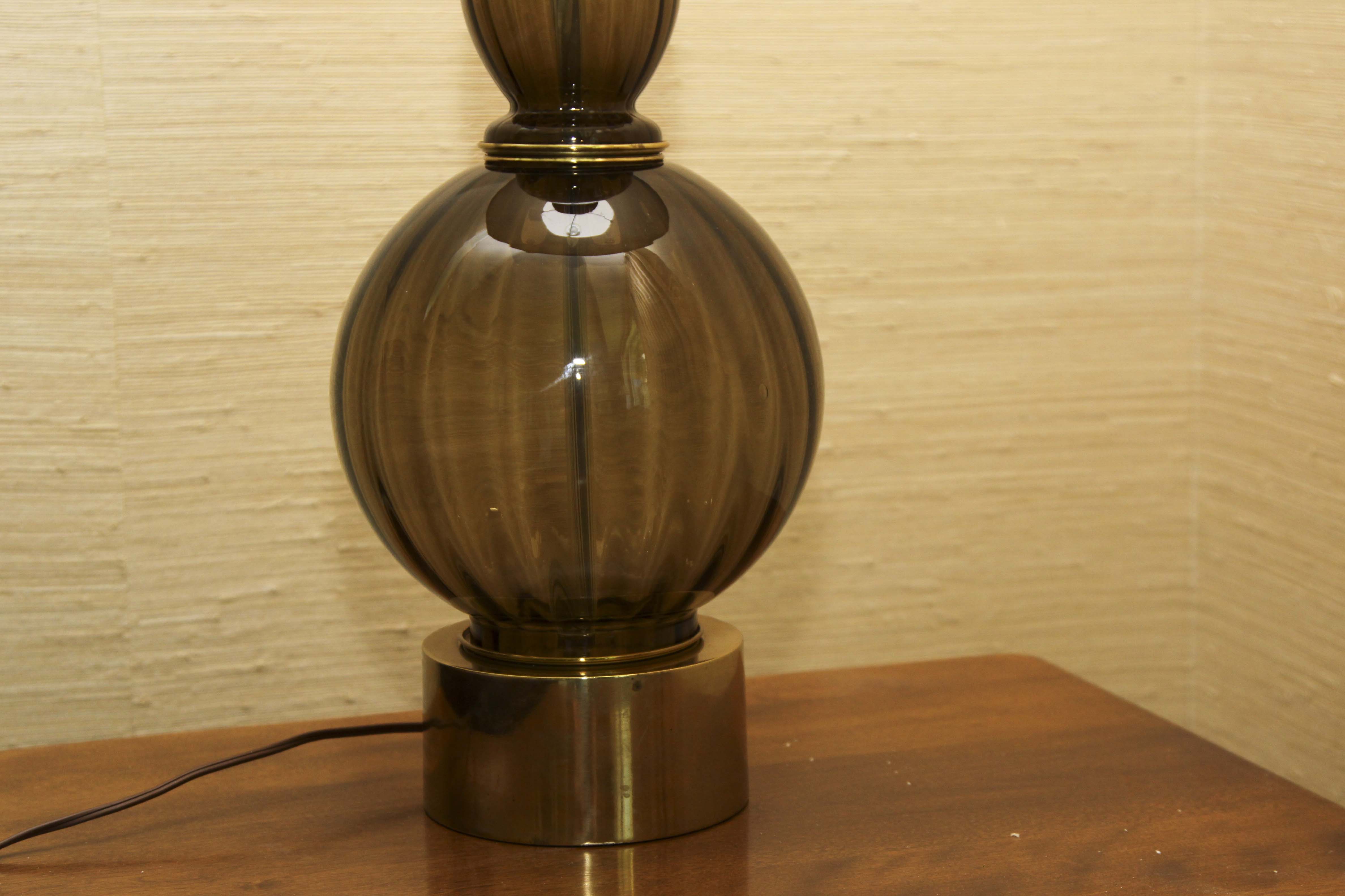 Mid-Century Glass Lamp