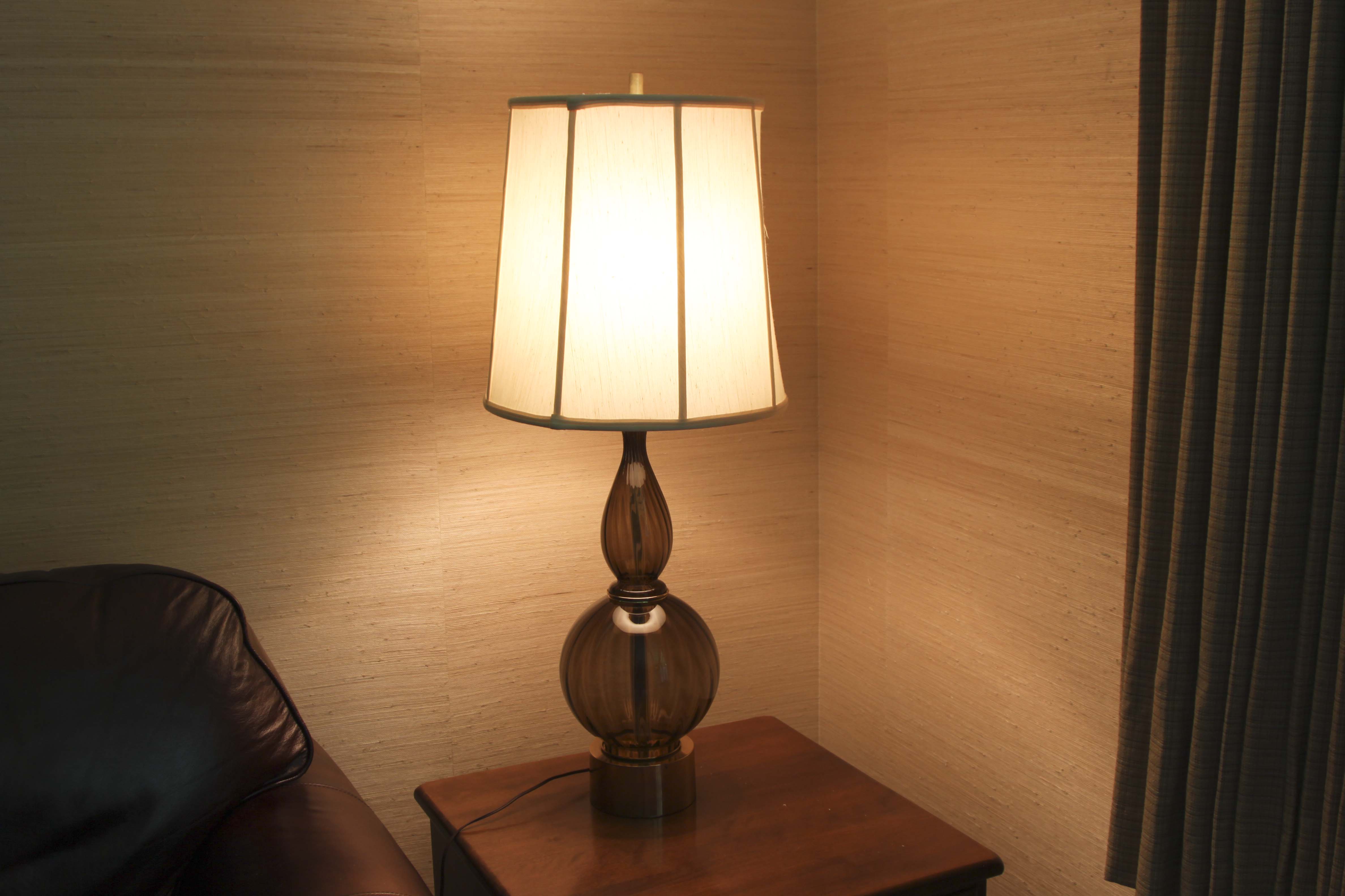 Mid-Century Glass Lamp