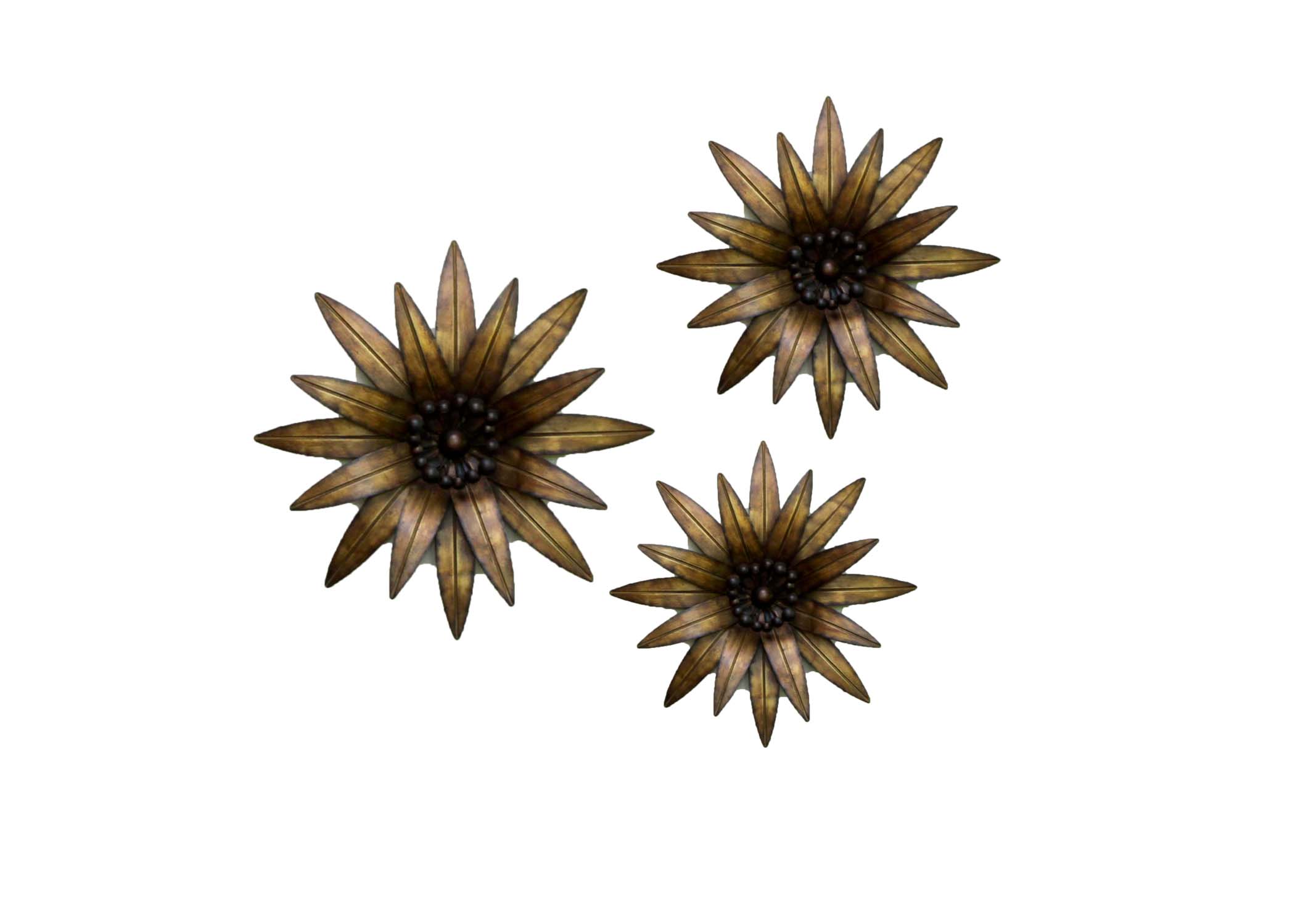 Floral Metal Wall Sculptures
