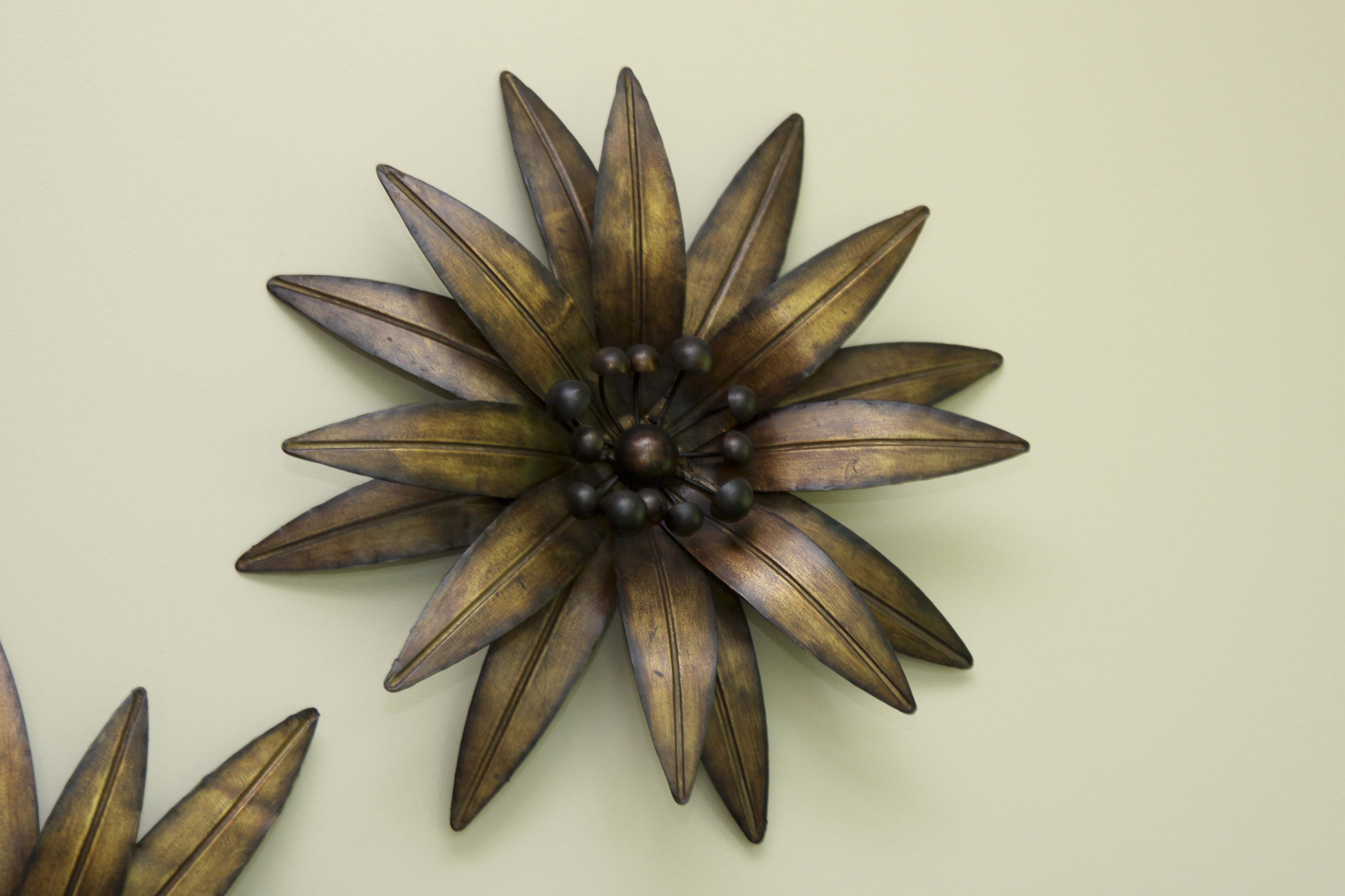 Floral Metal Wall Sculptures