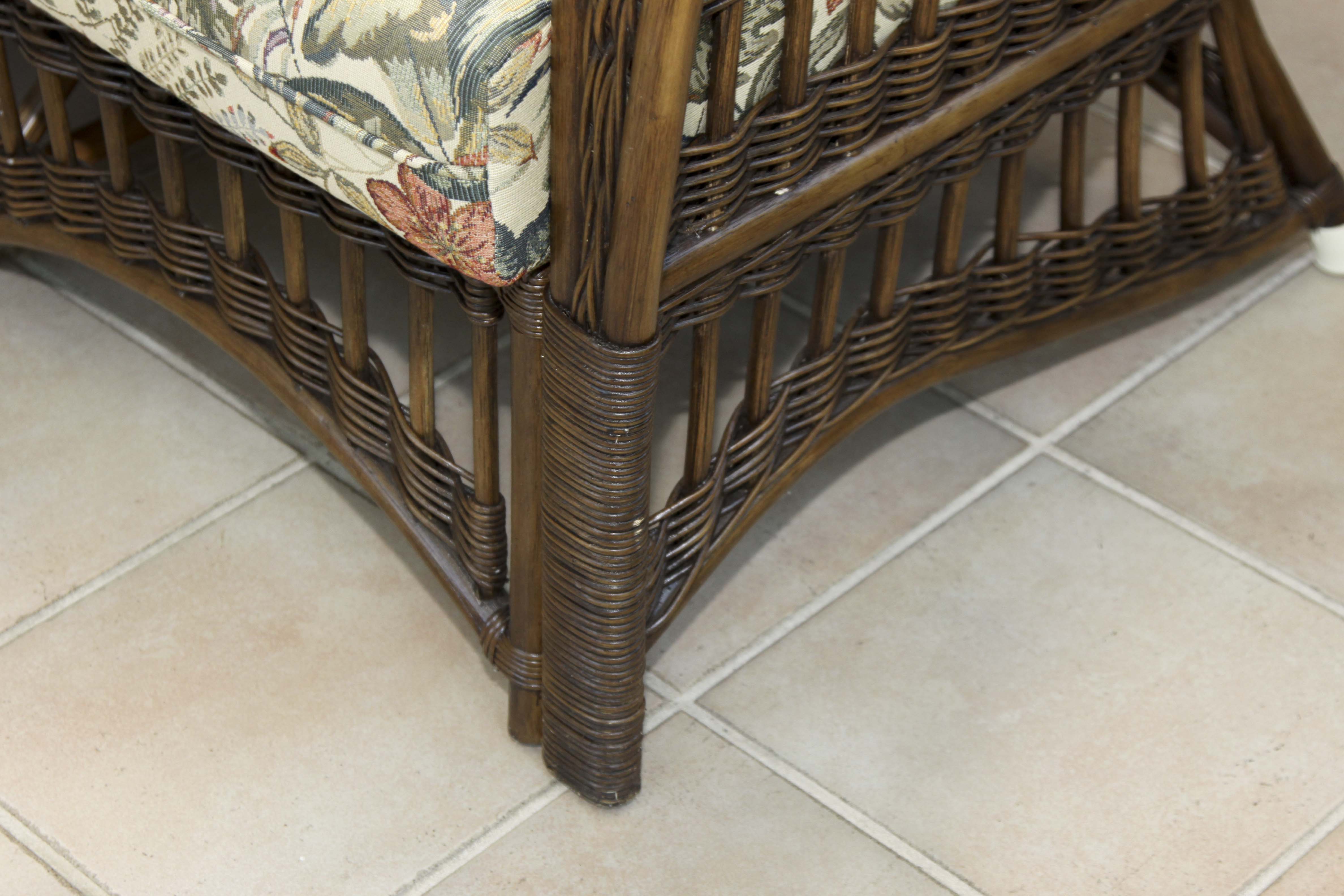 Wicker Sofa and Coffee Table