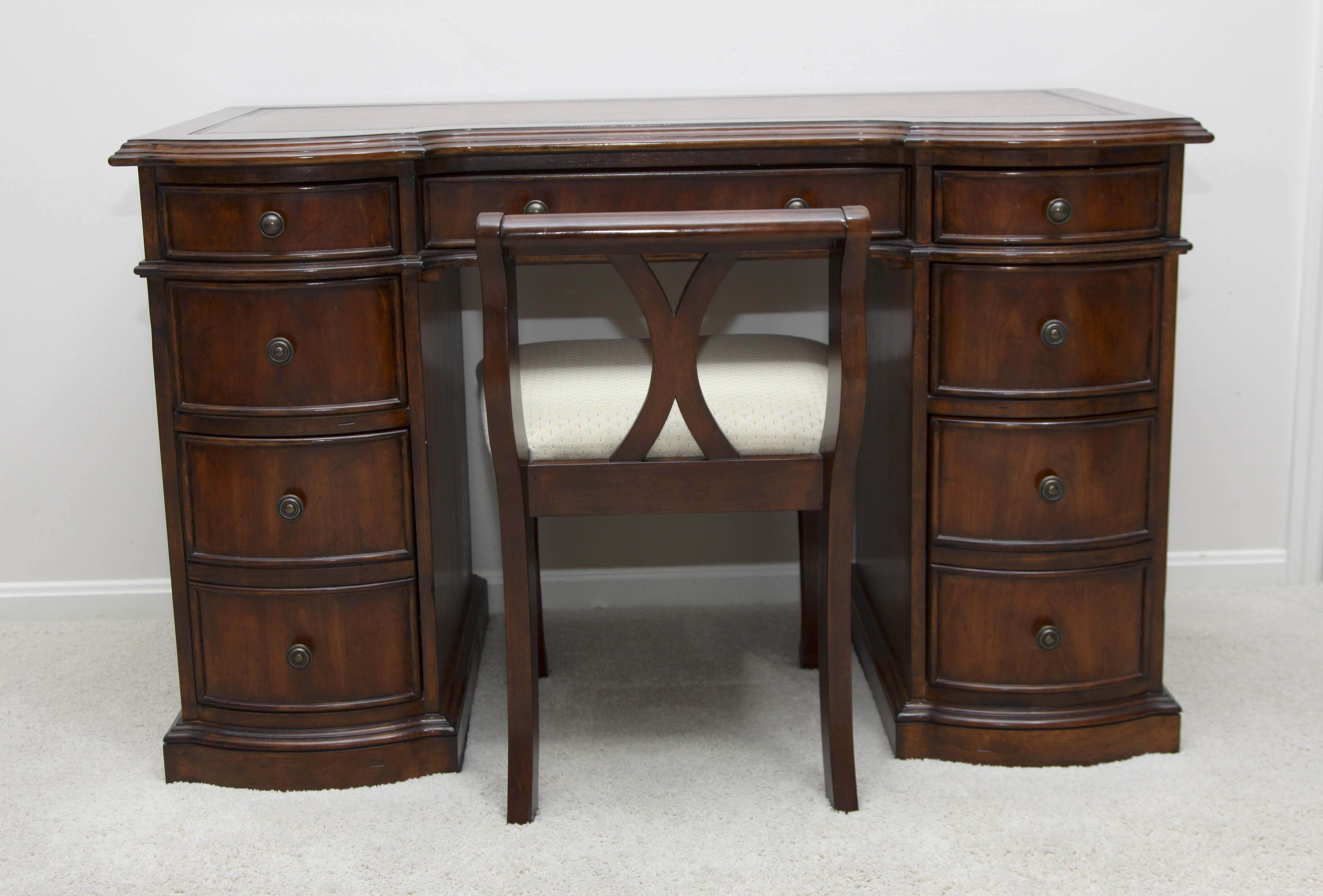 Hooker "Seven Seas" Desk and Bench