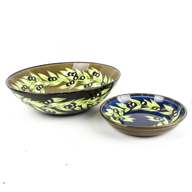 Pair of Gates Ware by Laurie Gates Serving Dishes