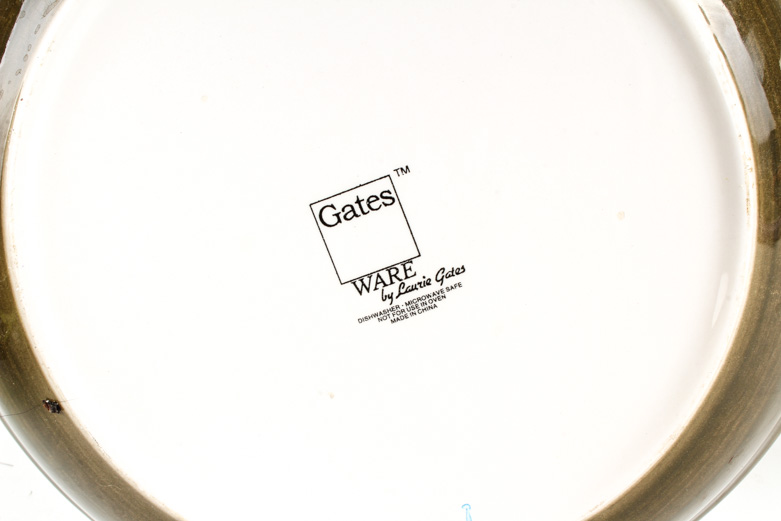 Pair of Gates Ware by Laurie Gates Serving Dishes
