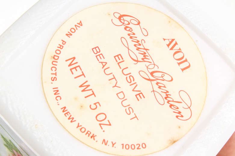 Collection of Glass Vanity Jars  Including Avon