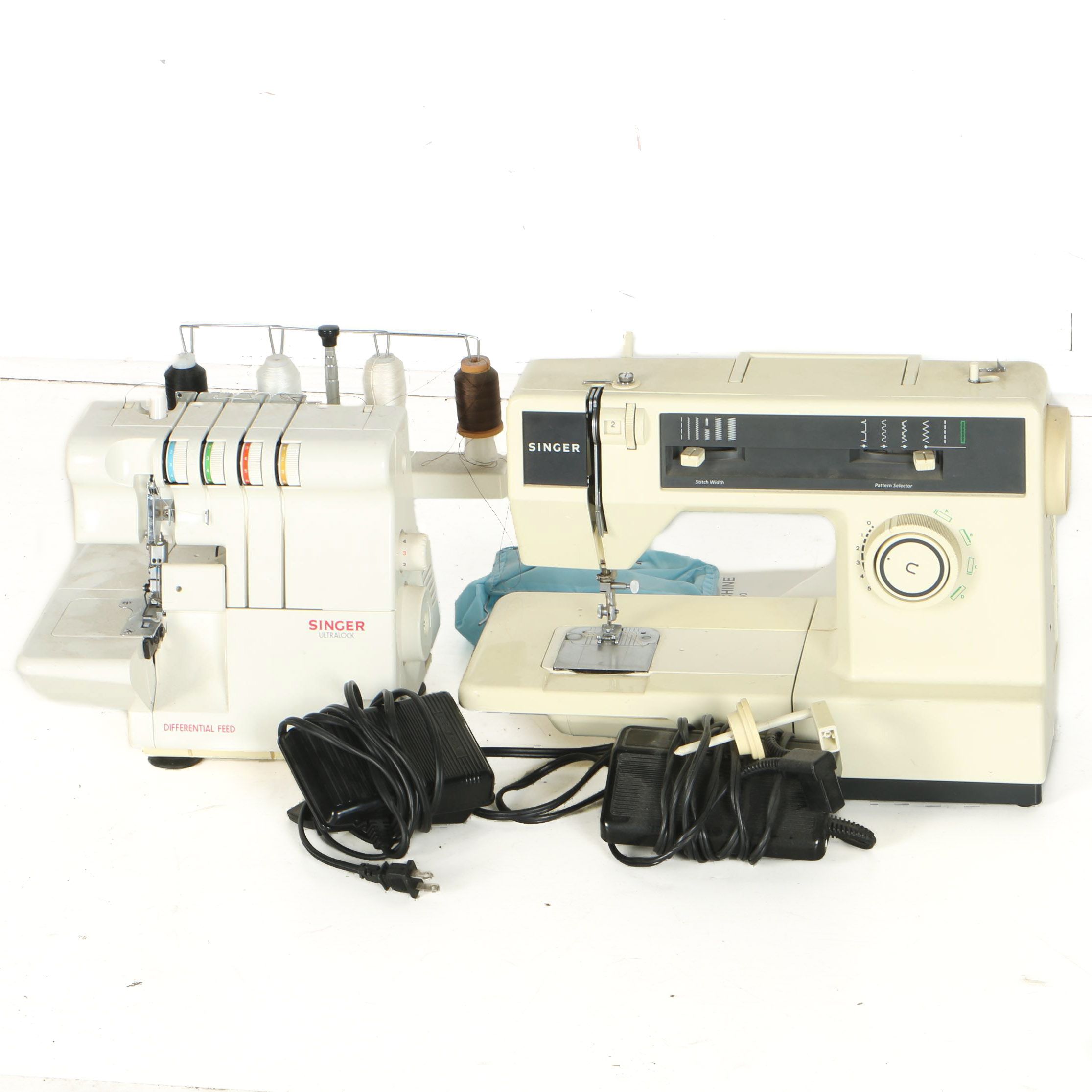 Two Singer Sewing Machines