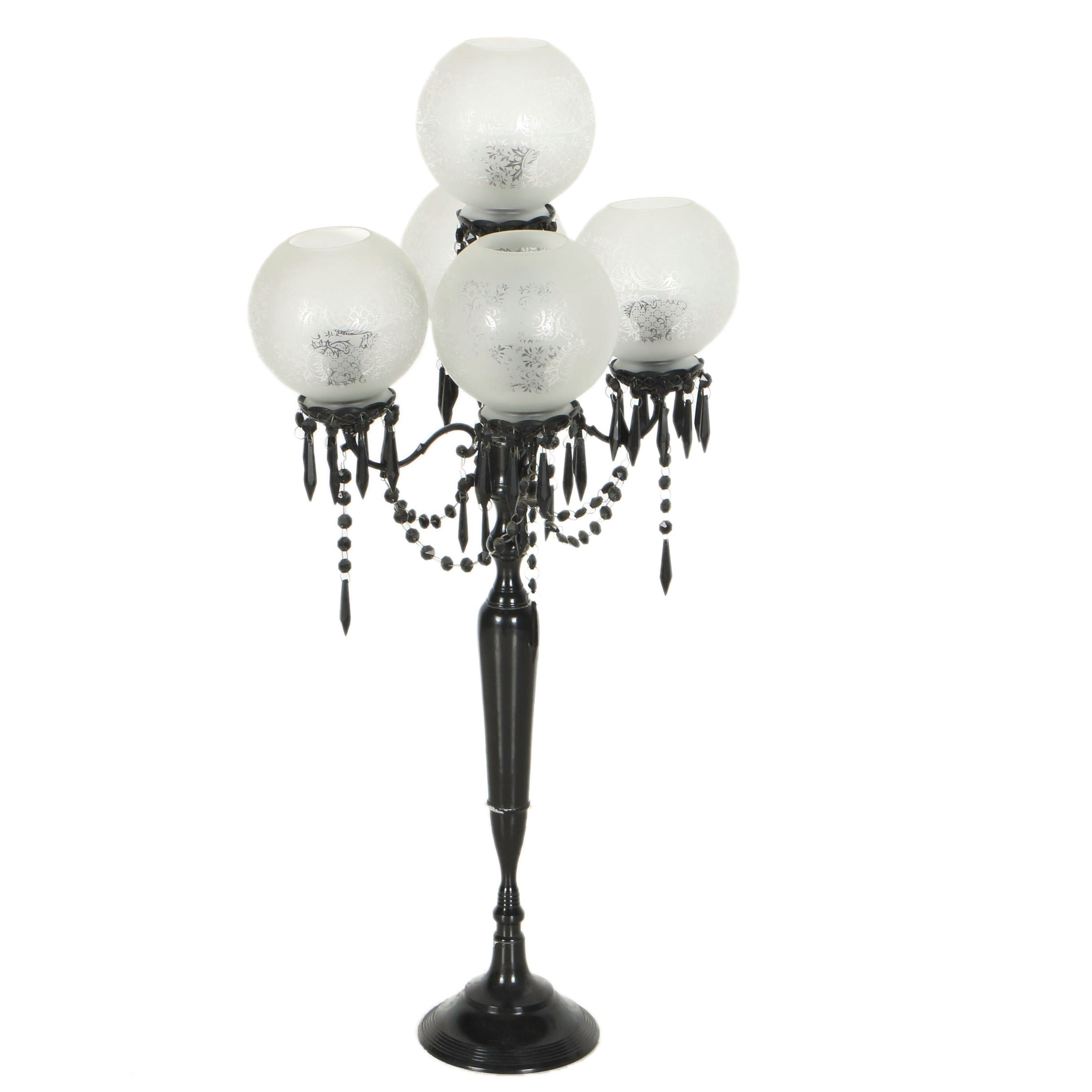 Candelabra with Globe Shades