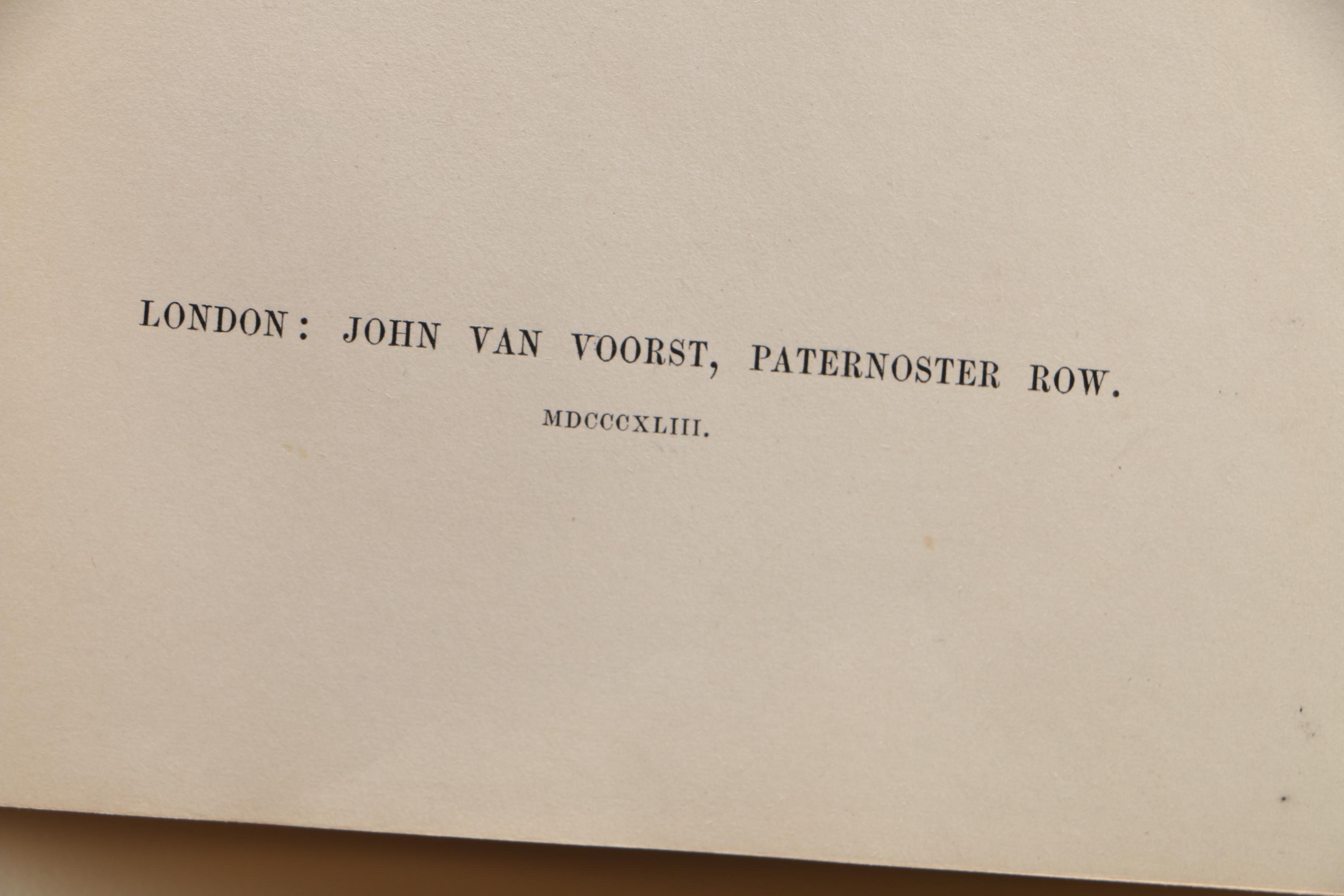 Antique Books Featuring 1843 Illustrated "The Vicar of Wakefield"
