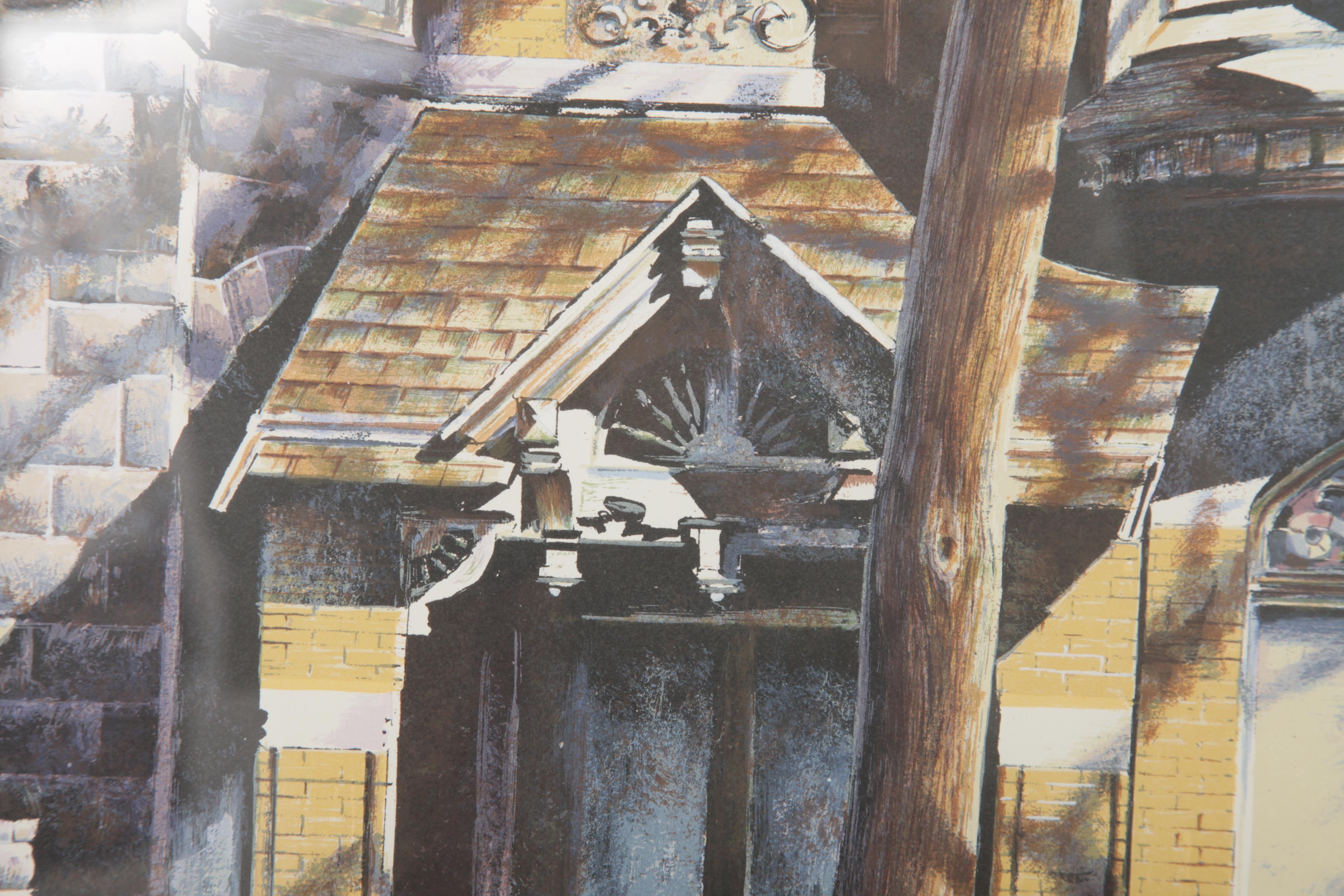 Robert W. Addison Limited Edition Artist's Proof  Serigraph "Morning Shadows (Chicago Another Era)"