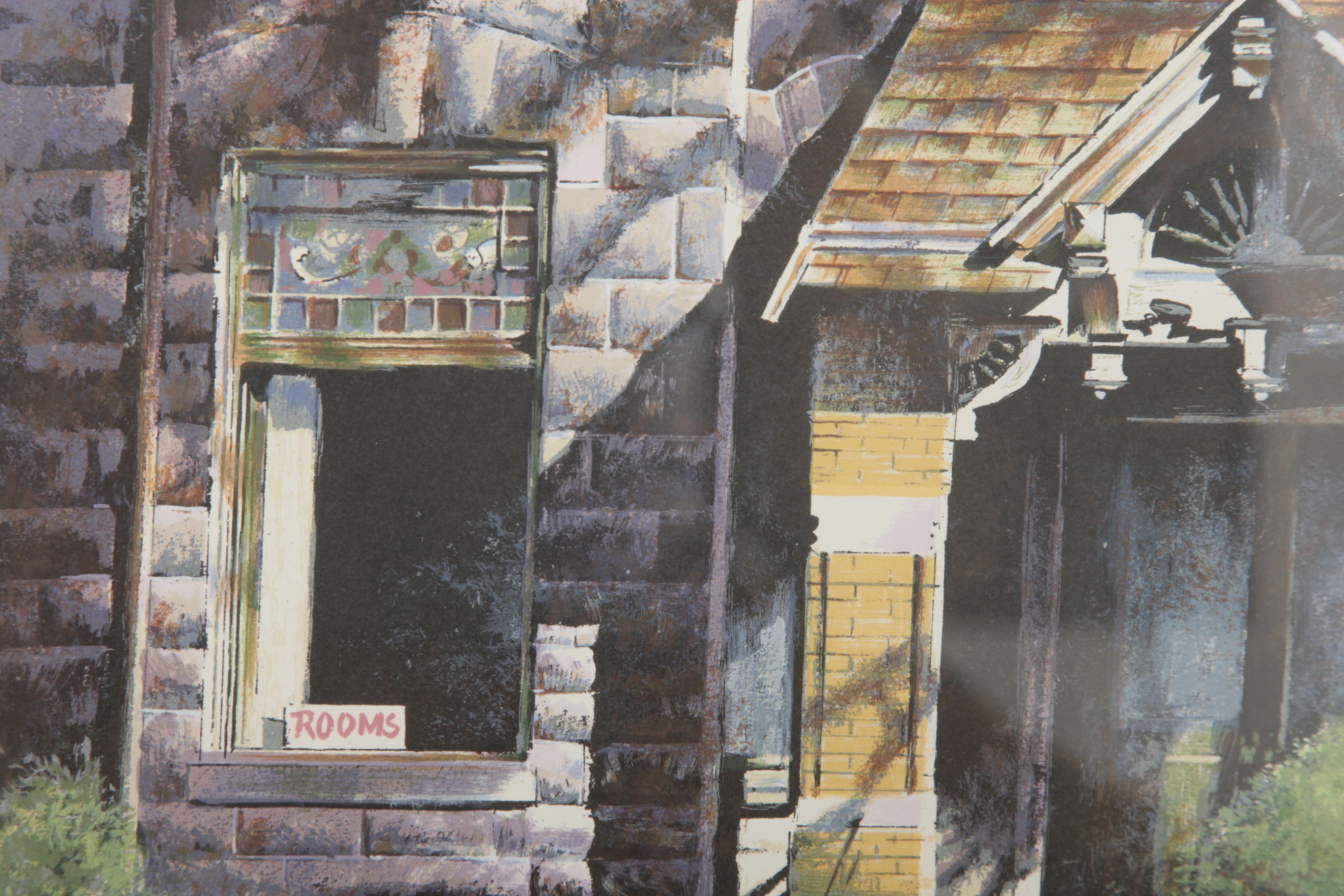 Robert W. Addison Limited Edition Artist's Proof  Serigraph "Morning Shadows (Chicago Another Era)"