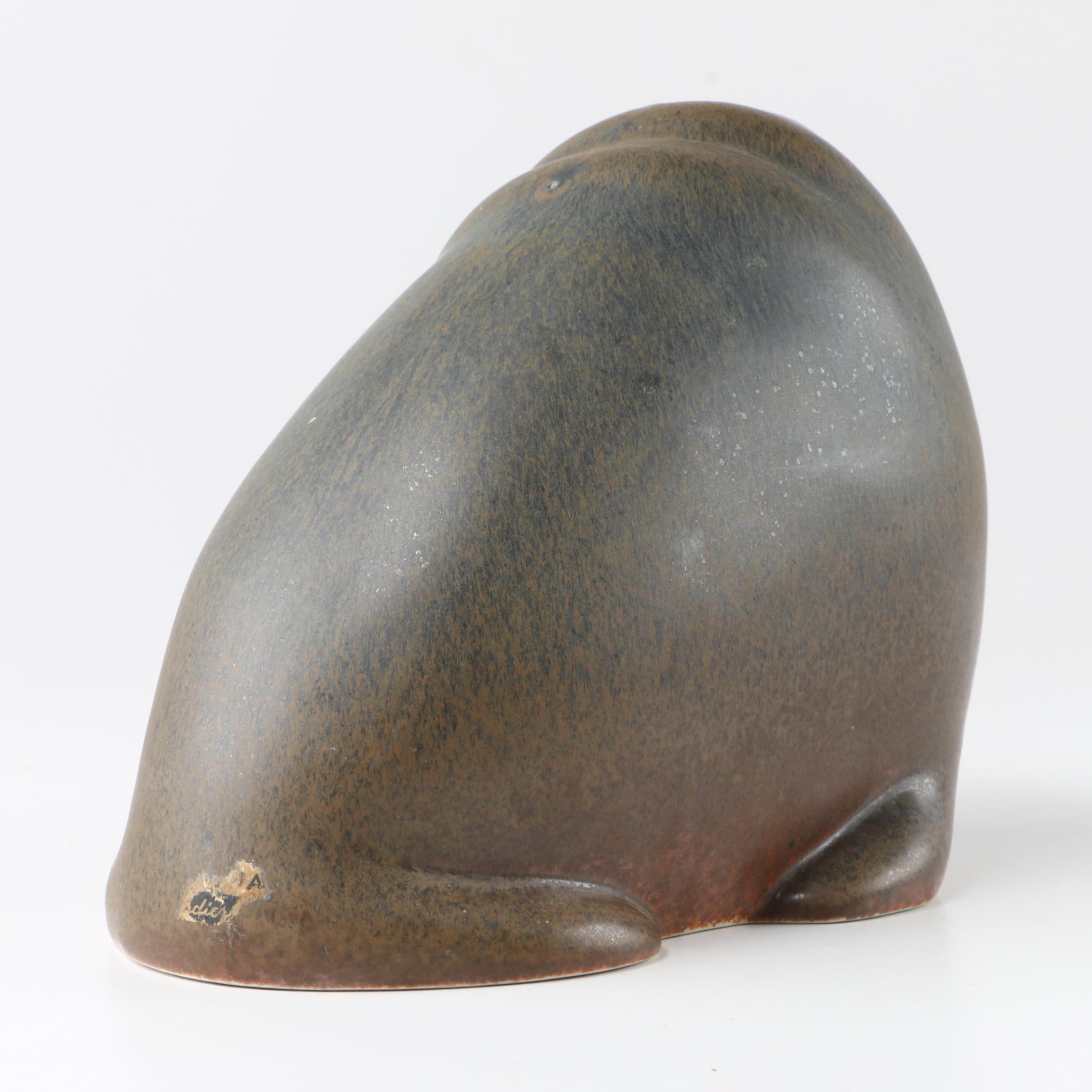 Ceramic Walrus Figurine by Arabia Finland