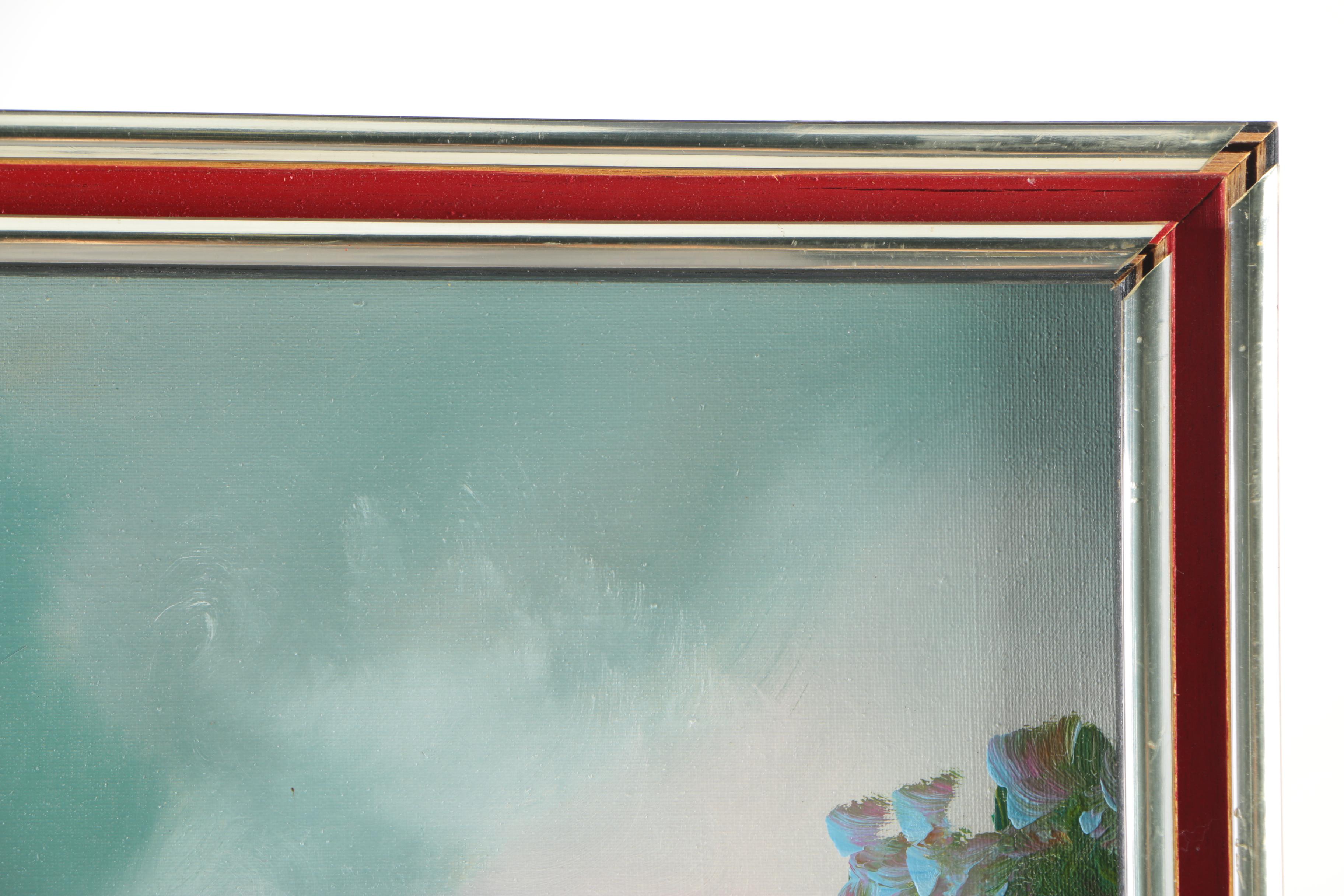 Puccini Oil Painting on Canvas of Parisian Scene