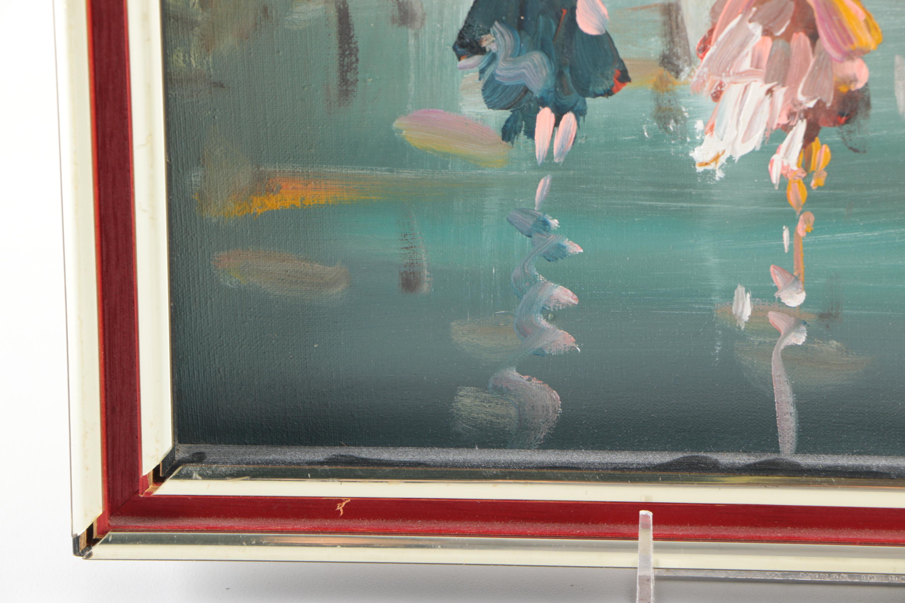 Puccini Oil Painting on Canvas of Parisian Scene