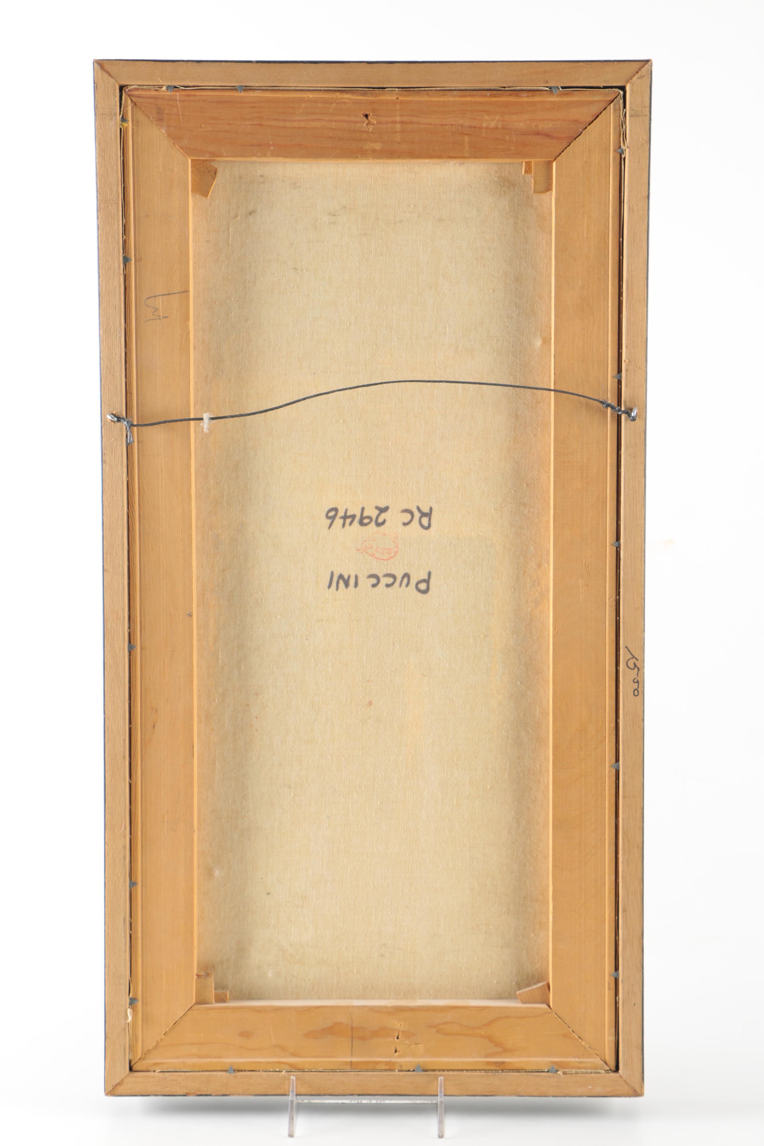 Puccini Oil Painting on Canvas of Parisian Scene