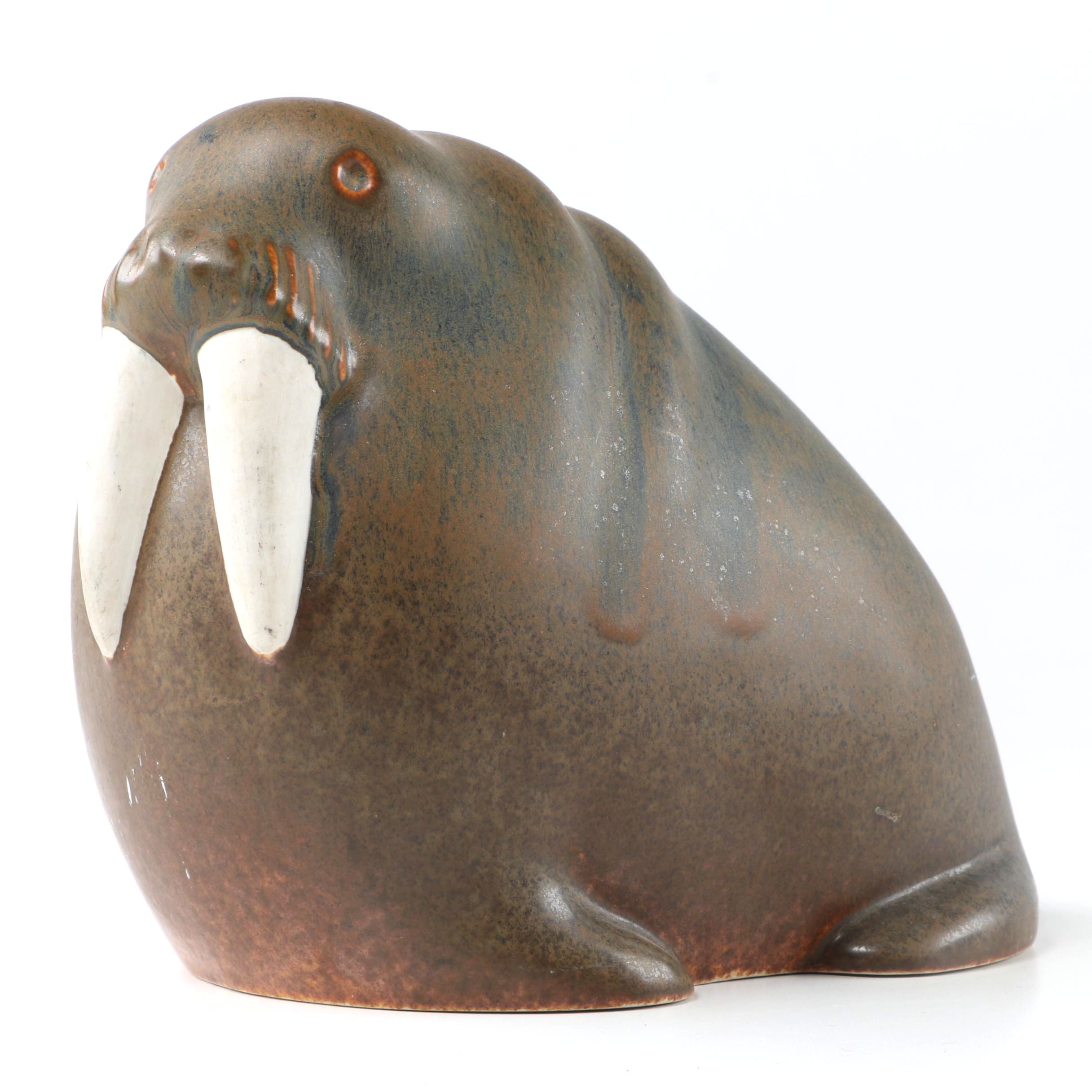 Ceramic Walrus Figurine by Arabia Finland