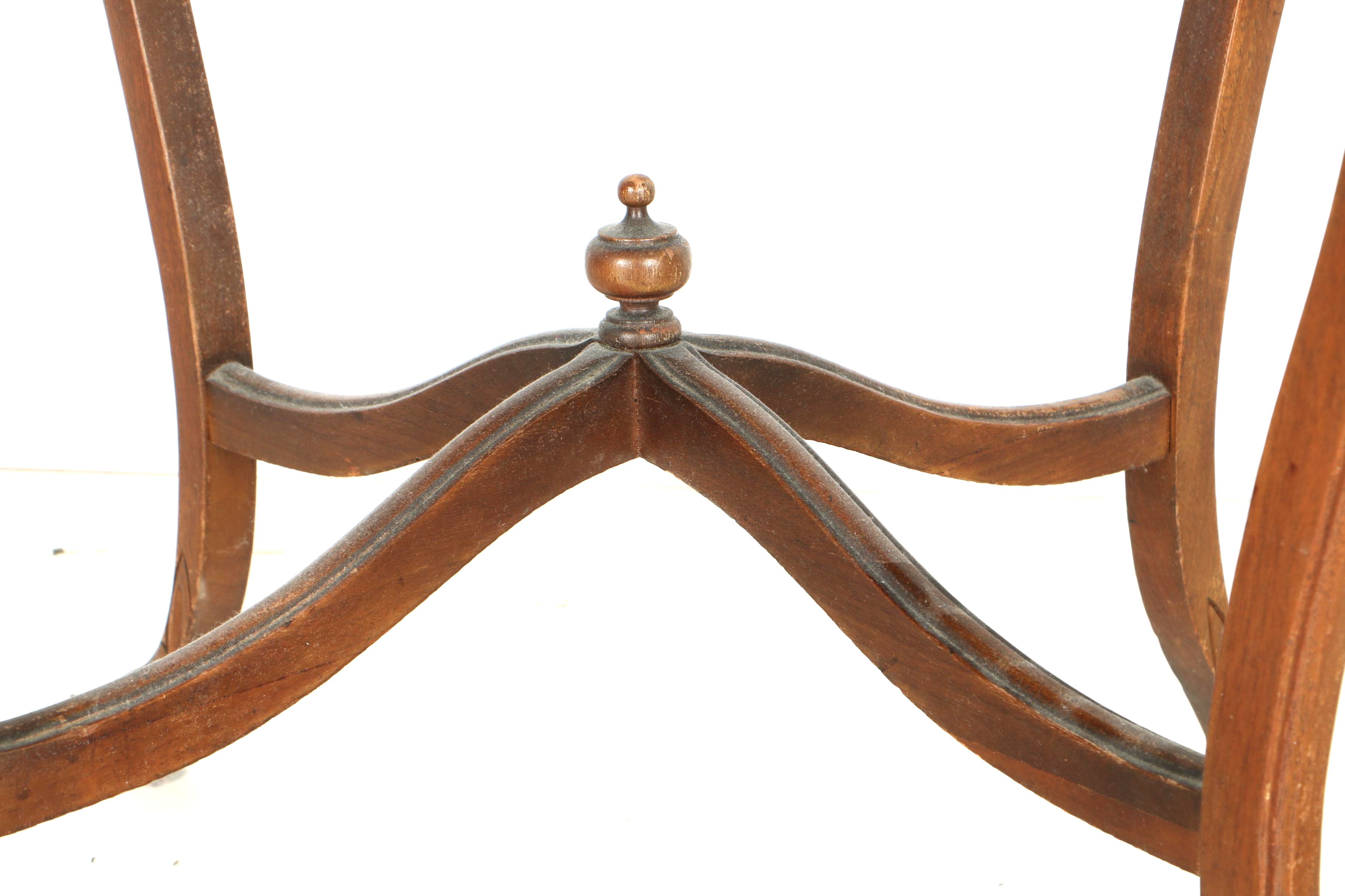 Vintage Provincial Louis XV Style Stand With Marquetry Top