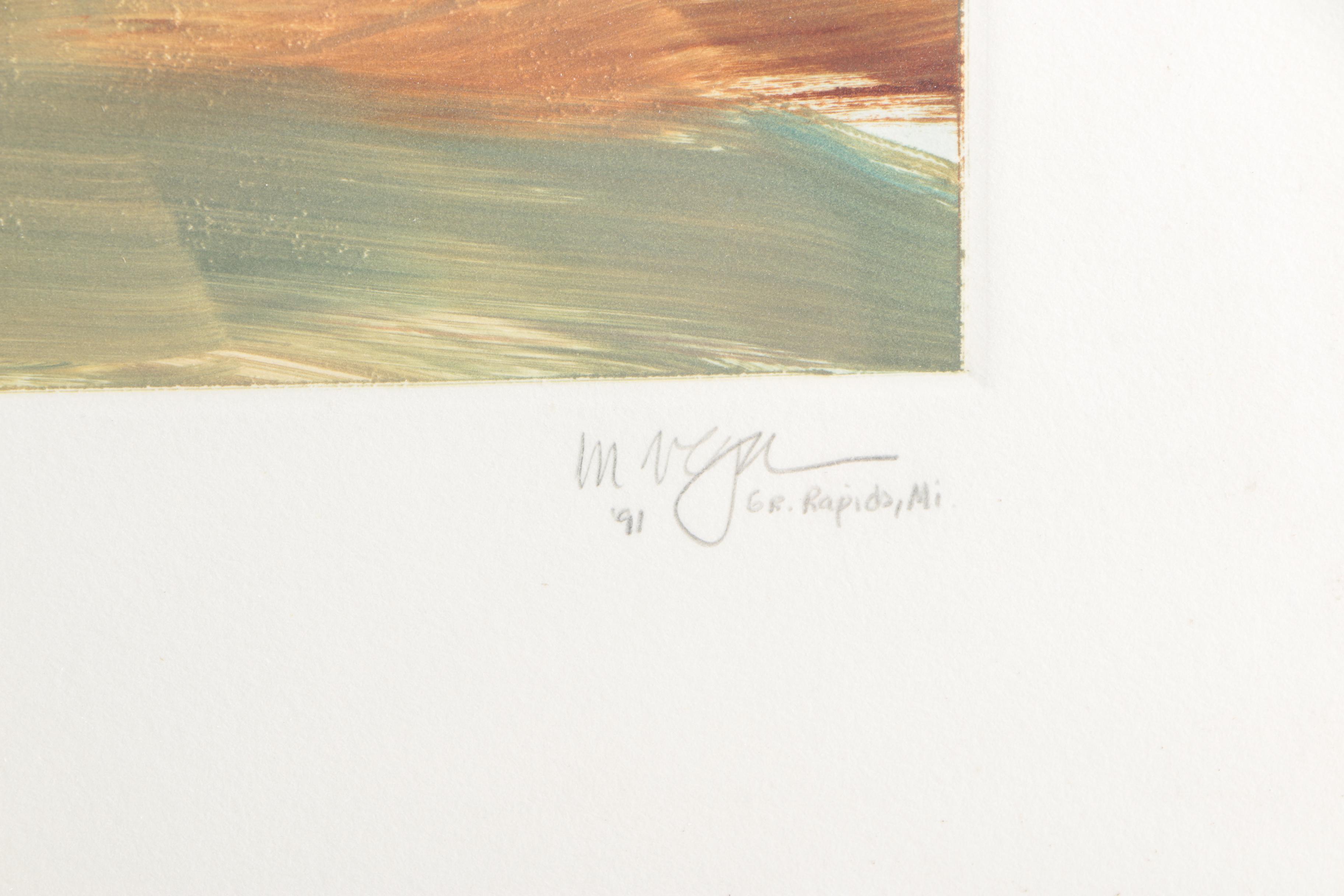 Margaret Vega Monoprint "Landscape 47"